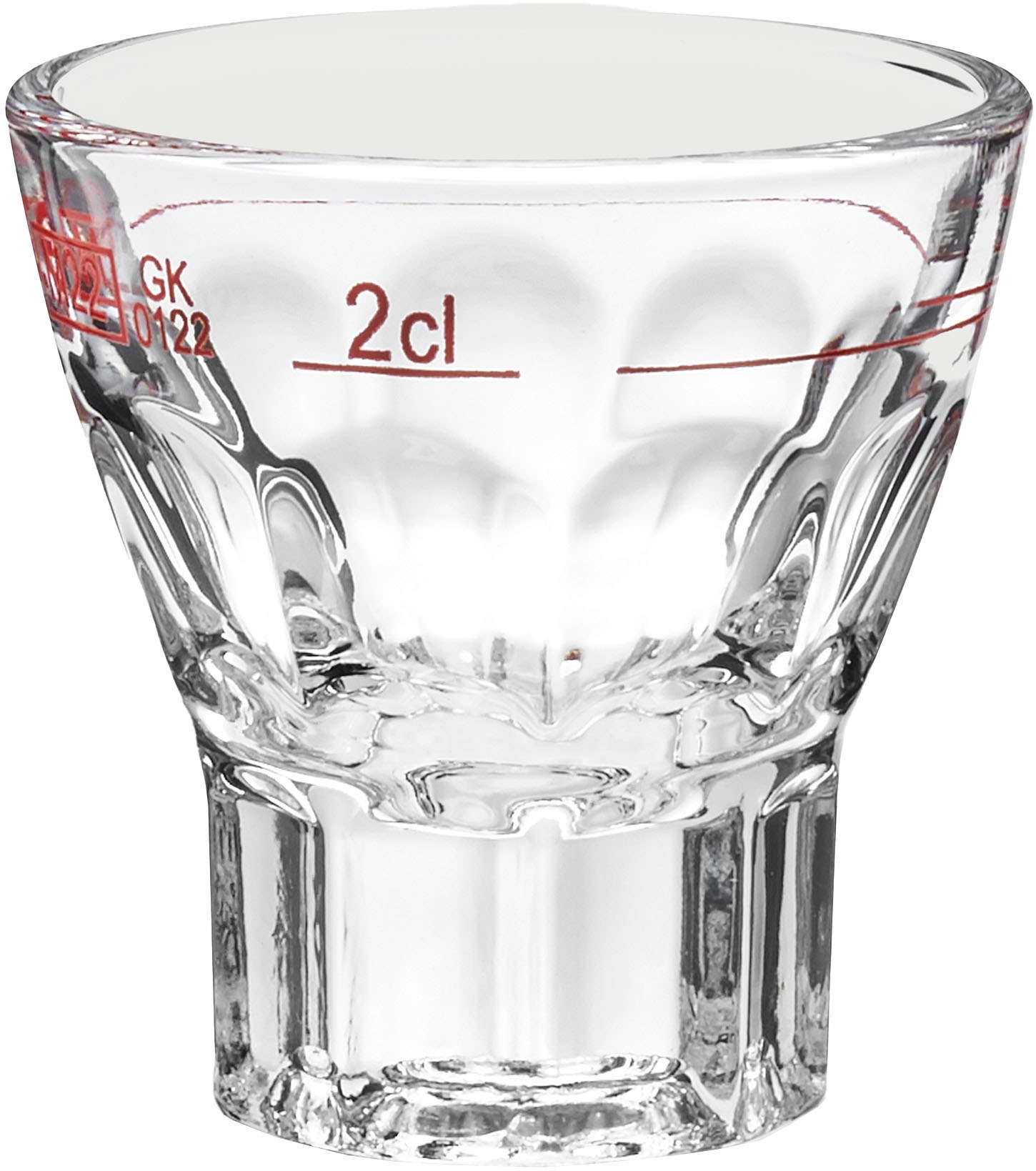 van Well Schnapsglas »Stamper Mannheim 2cl Rotring geeicht, 24 Stück« geeicht, Rotring