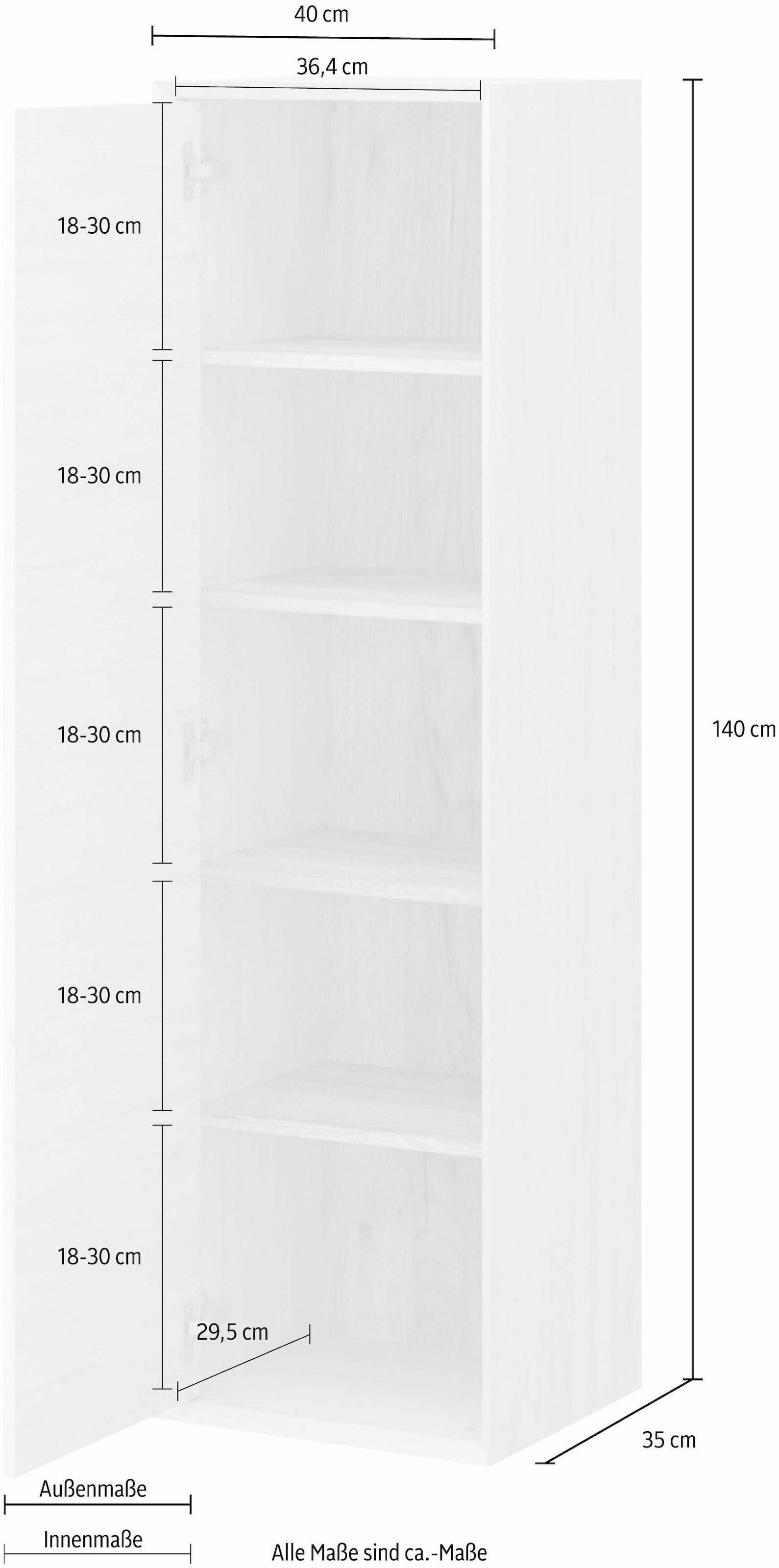 GERMANIA Hängeschrank »Calvi«, Höhe 140 cm | BAUR