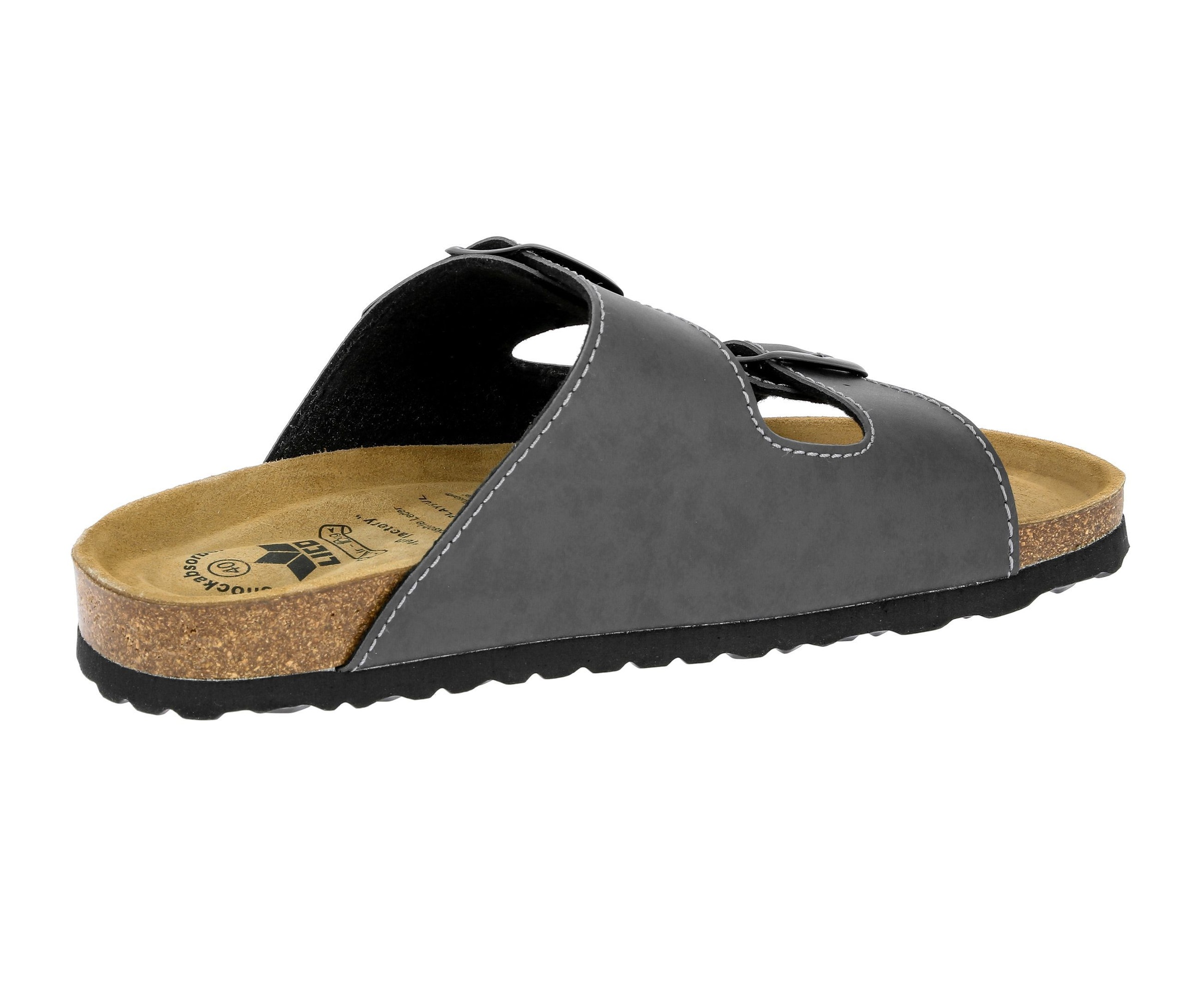 LICO Bioline Man Soft Pantolette Grau 42 3