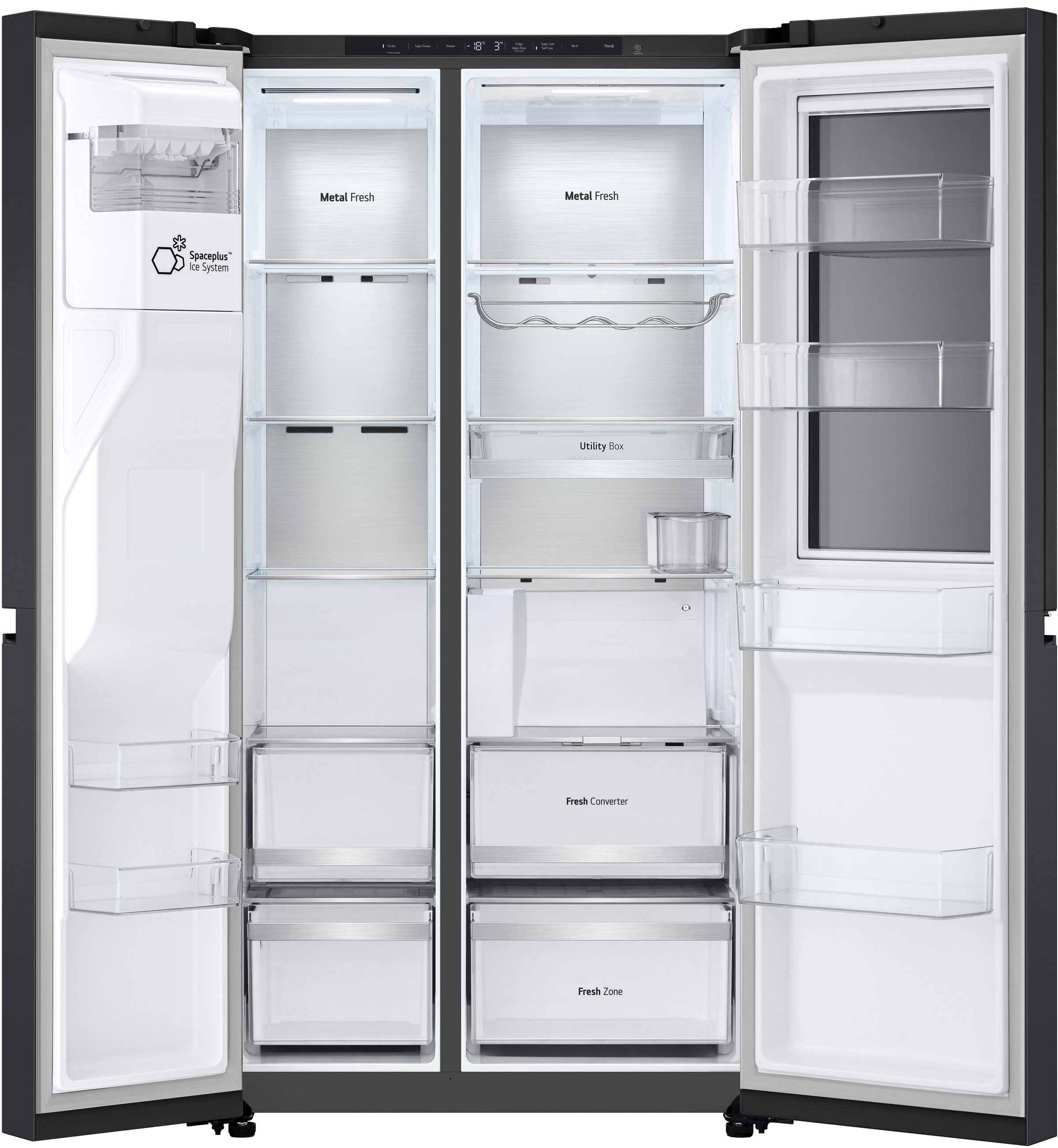 LG Side-by-Side X-Serie "GSXE90EVAD" 179 cm hoch 91,3 cm breit großes Wein- günstig online kaufen