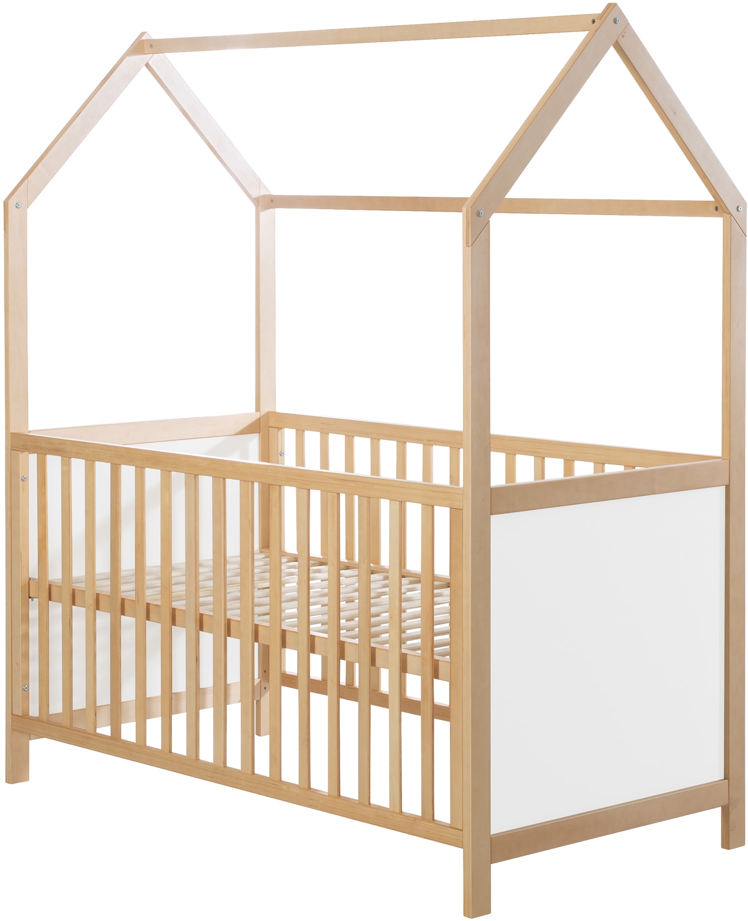 roba® Babybett »Hausbett 70/140, natur«, FSC®-Holz aus gewissenhaft bewirtschafteten Wäldern