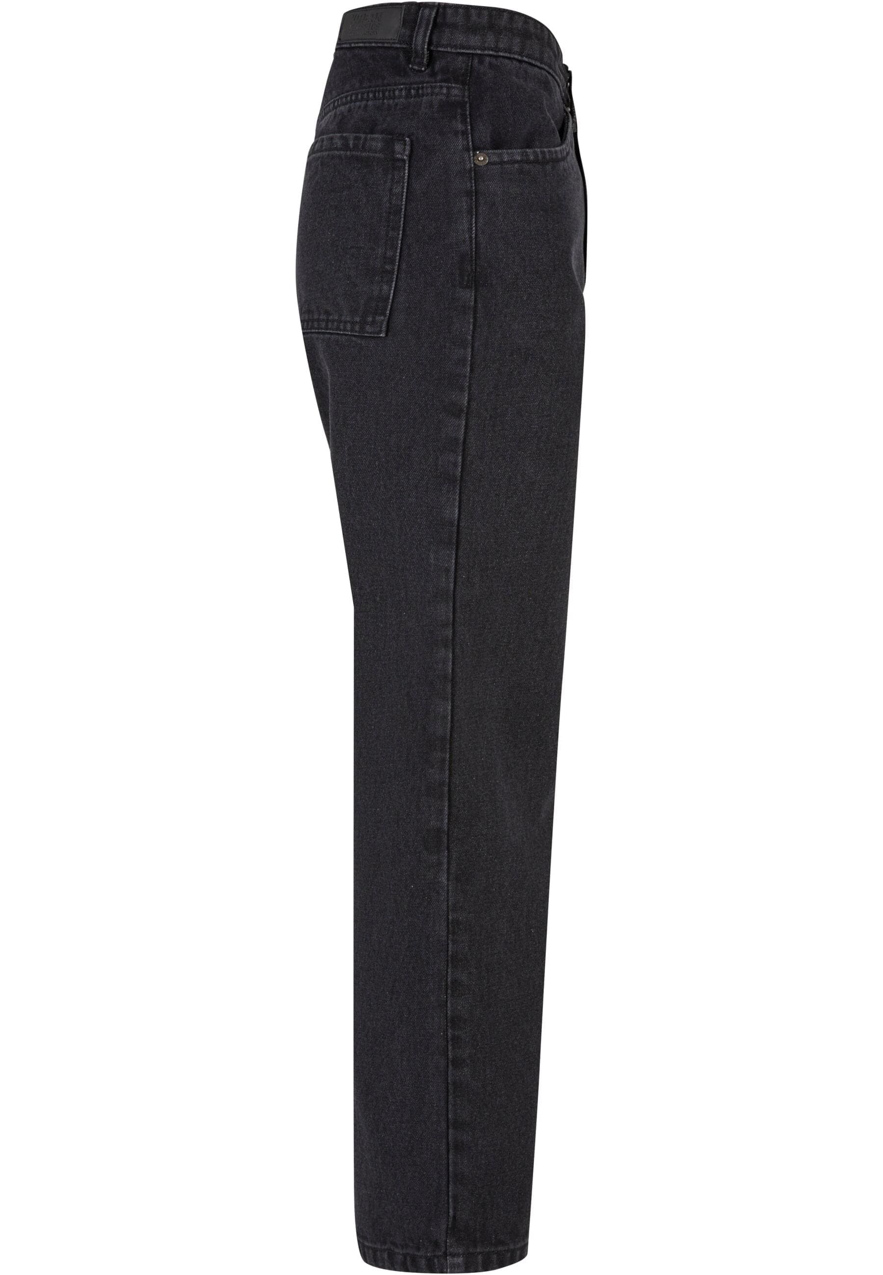 URBAN CLASSICS Bequeme Jeans »Urban Classics Damen Ladies Cropped Straight Leg Denim Pants«