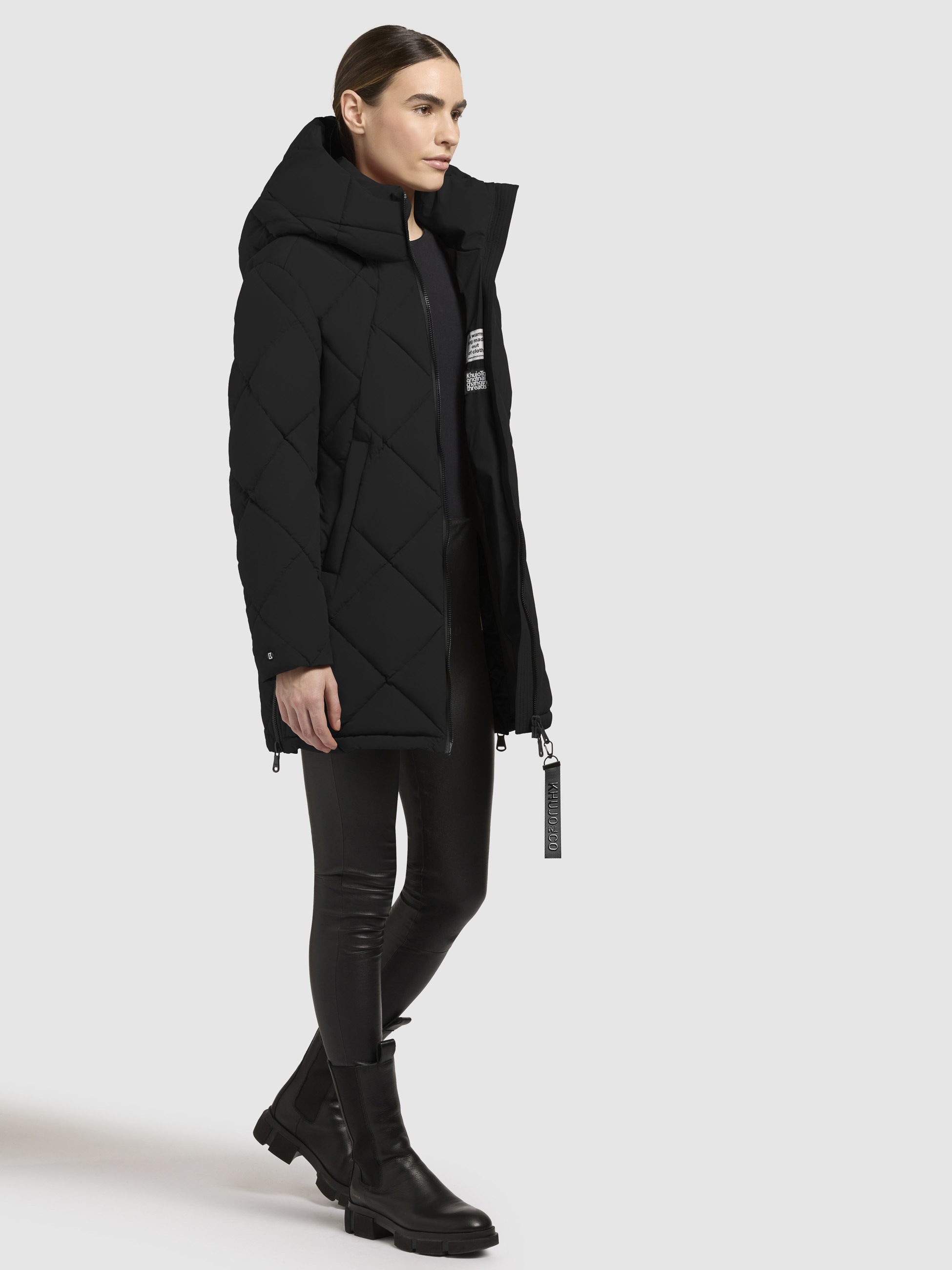 khujo Steppjacke »PEBB«, mit Kapuze
