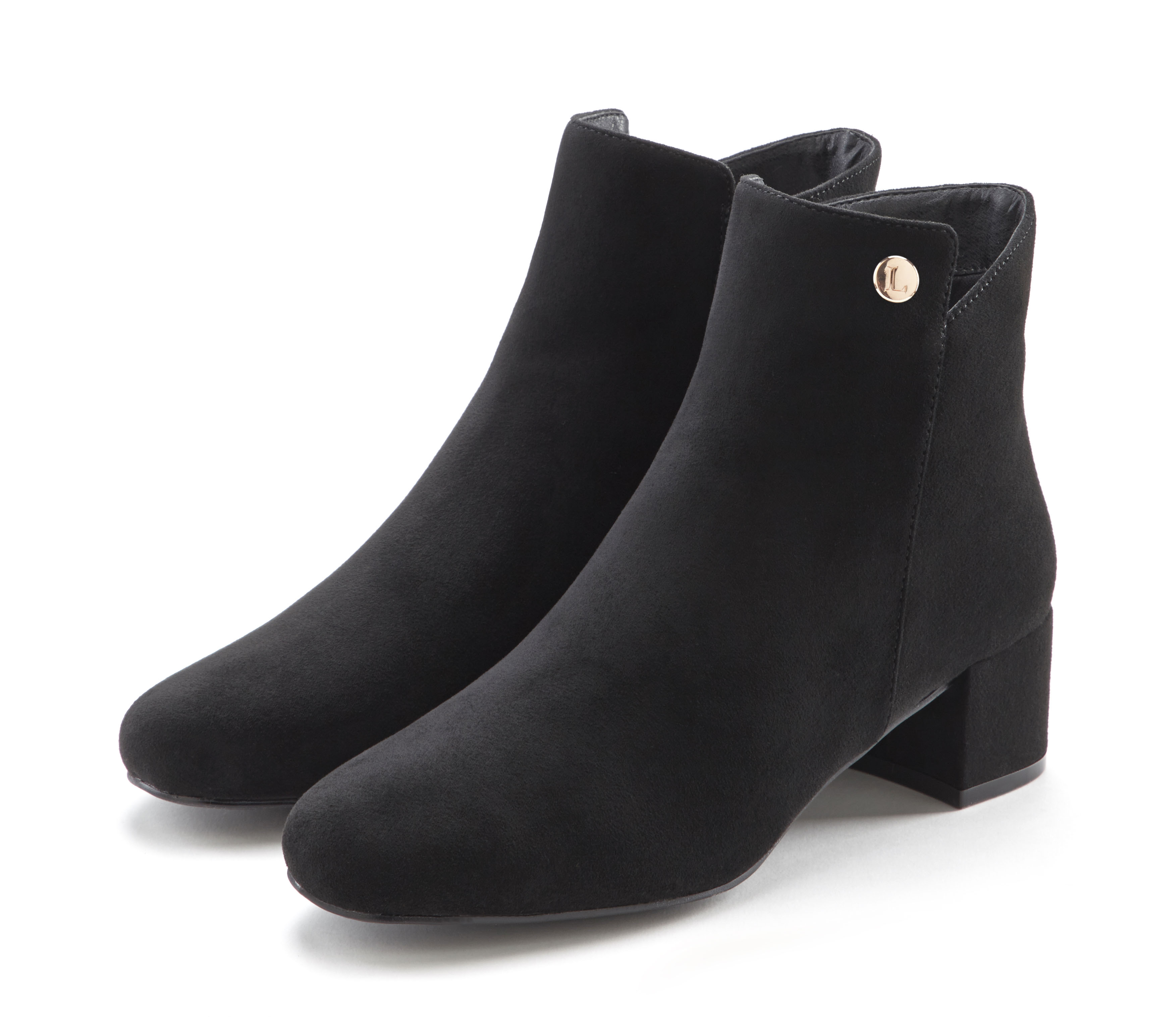 LASCANA Stiefelette "Herbststiefelette, Ankle Boots, Stiefel," mit bequemen Blockabsatz VEGAN