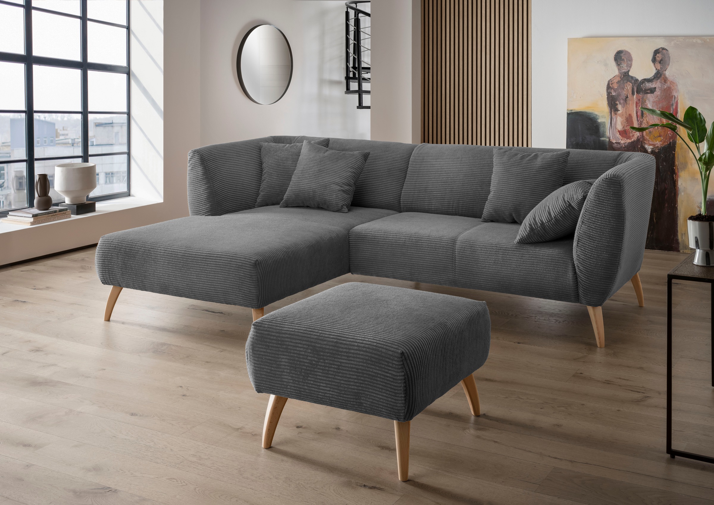 Home affaire Colori Sectional Sofa Grey 7