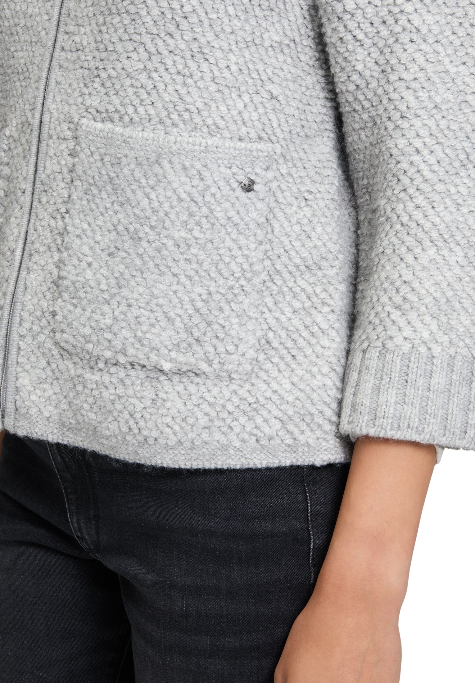 Betty&Co Strickjacke »Betty & Co Damen Strick-Cardigan mit Reißverschluss«
