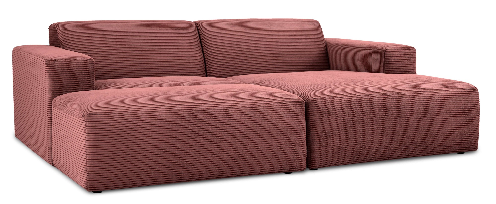 INOSIGN Ecksofa »Koa,228cm, L-Form, Modulsofa, Webstoff, Cord«, Designsofa, Set, Hocker inklusive, weicher Lounge-Sitzkomfort