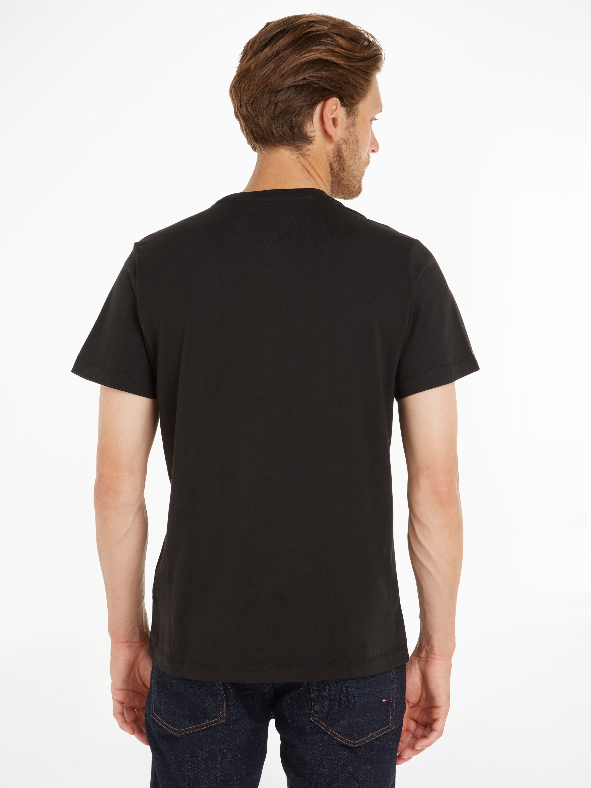 Tommy Jeans T-Shirt "TJM CLASSIC JERSEY C NECK" mit Logostickerei günstig online kaufen