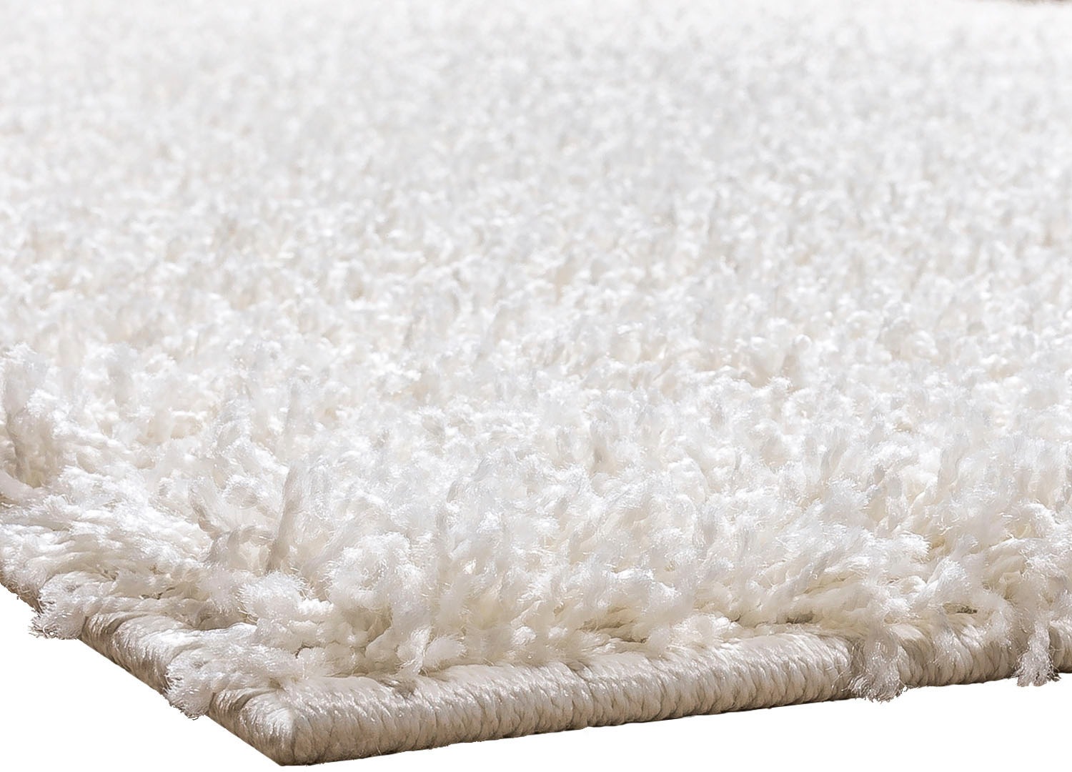 Teppich PACO HOME "Twister 500", beige (creme), B:70cm H:44mm L:250cm, Kunstfaser, Teppiche, Teppich, Uni Hochflor Shaggy mit hoher Fadendichte 3