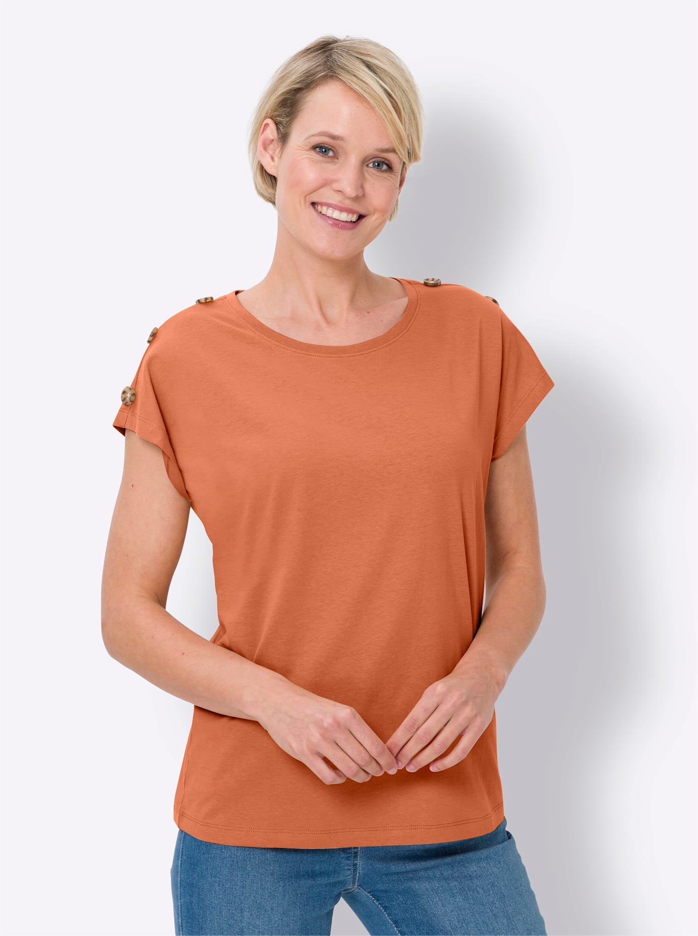 Classic Basics Kurzarmshirt "Kurzarm-Shirt" 1 Stk. tlg. günstig online kaufen