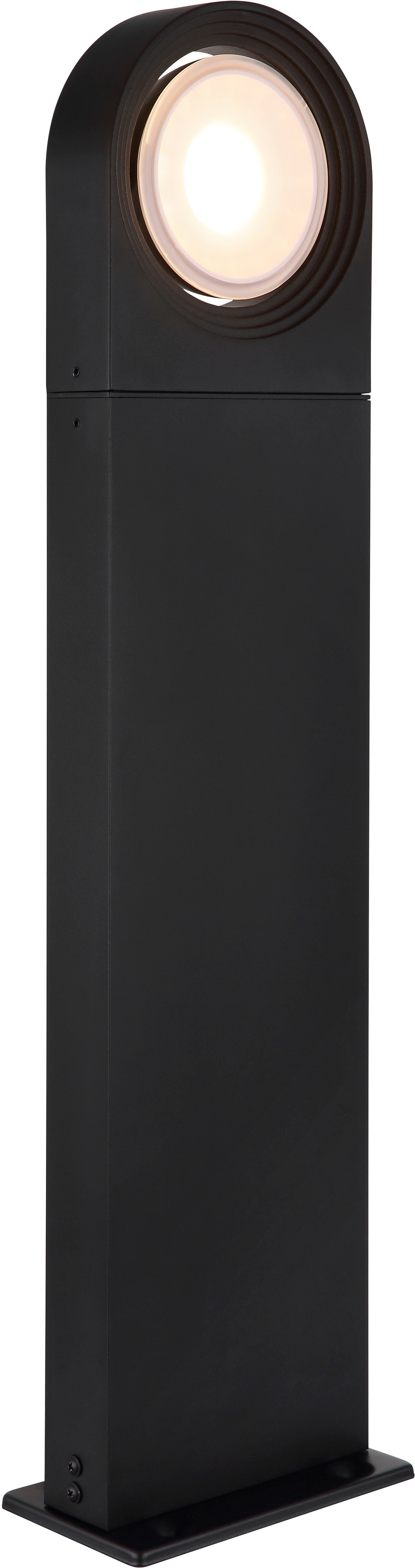Globo Lighting Schwarz Matt Außen-Stehlampe "Oko" Led-Modul 1 Stk. Warmweiß Außenlampe Haus Ip44 Gartenbeleuchtung Terrasse von Baur