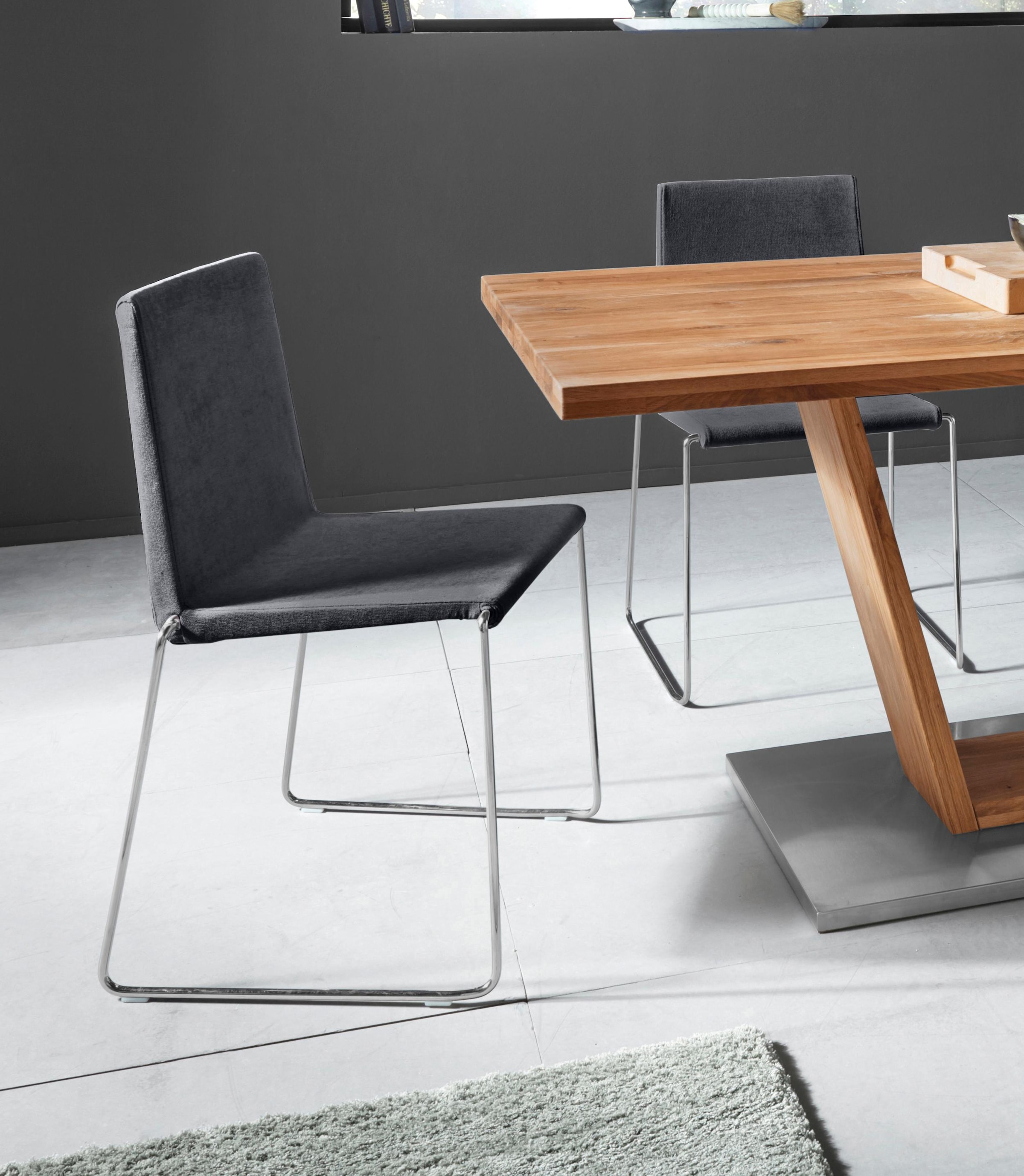 Places of Style Stuhl Hannah (2er Set), mit weicher Luxus Microfaser oder Kunstleder Places of Style Stuhl Hannah (2er Set), mit weicher Luxus Microfaser oder Kunstleder