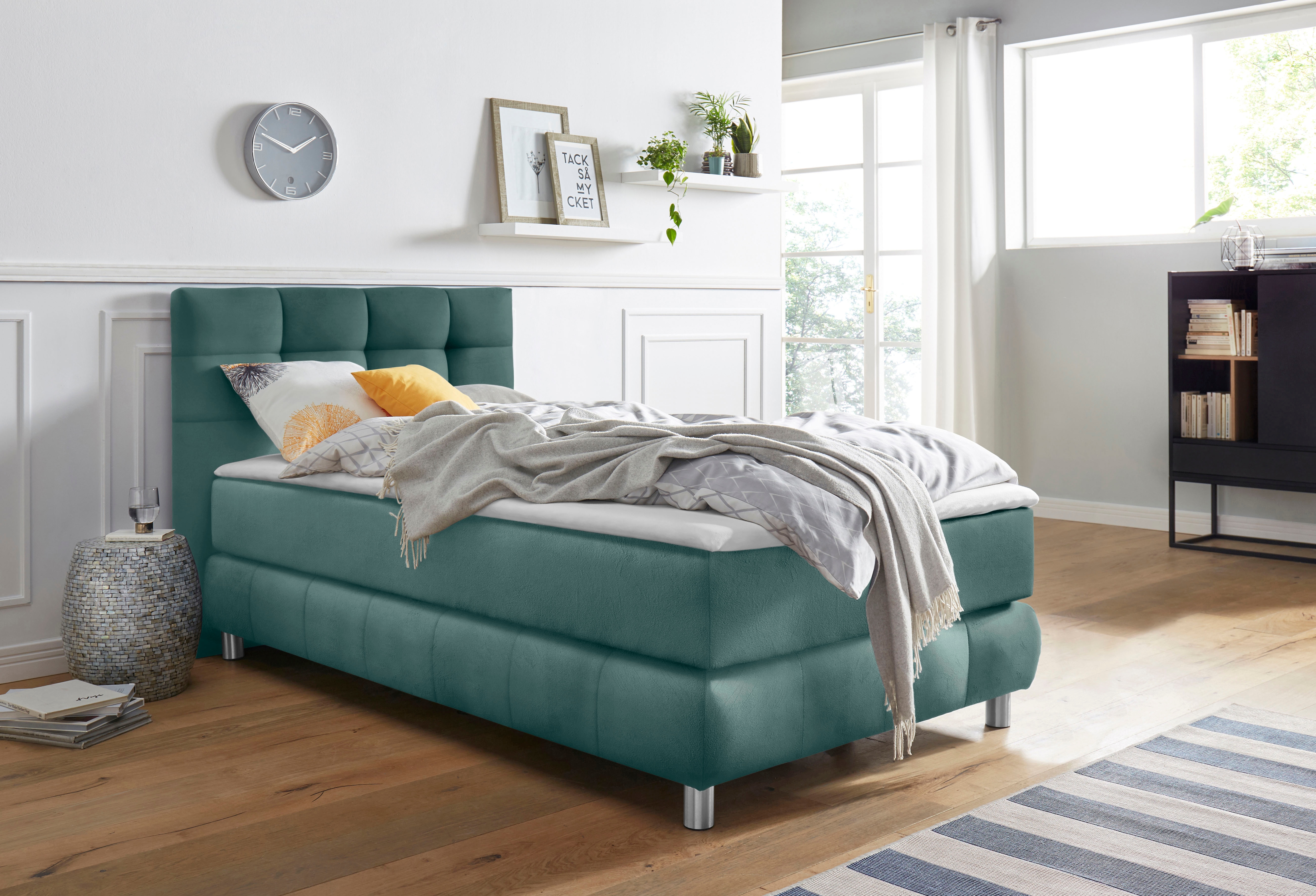Home affaire Boxspringbett "Salo" incl. Topper, 6 Breiten, 2 Härtegrade, TFK auch in Härtegrad 4
