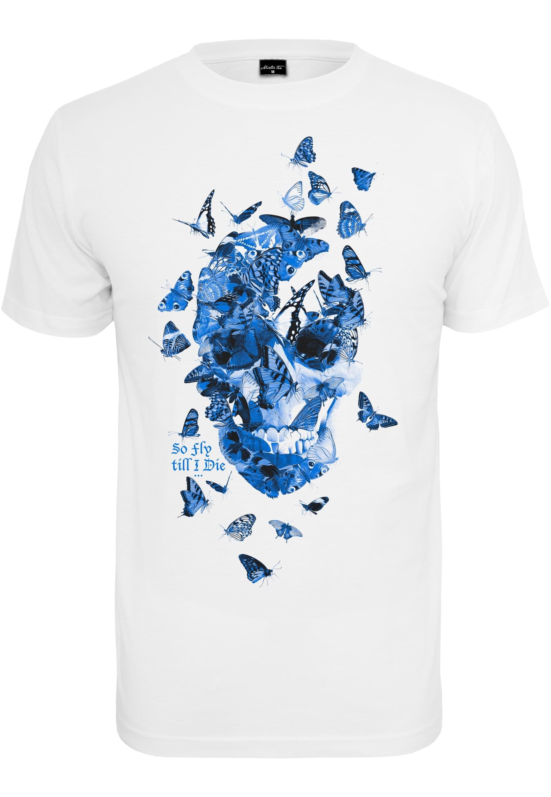 MisterTee T-Shirt "MisterTee Herren Butterfly Skull Tee" günstig online kaufen