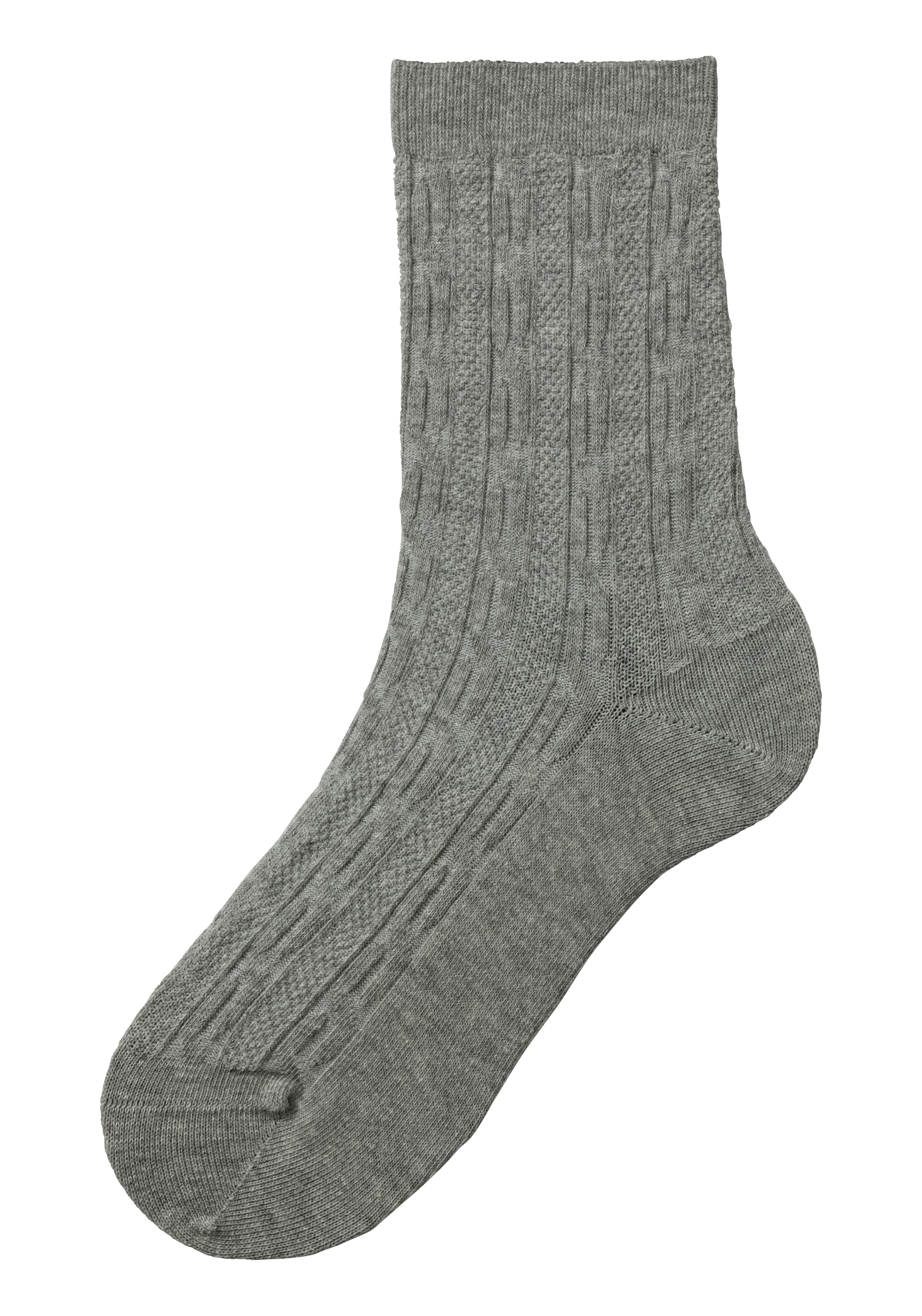 Lavana Basicsocken Packung, 5 Paar tlg. mit klassischem Zopfmuster