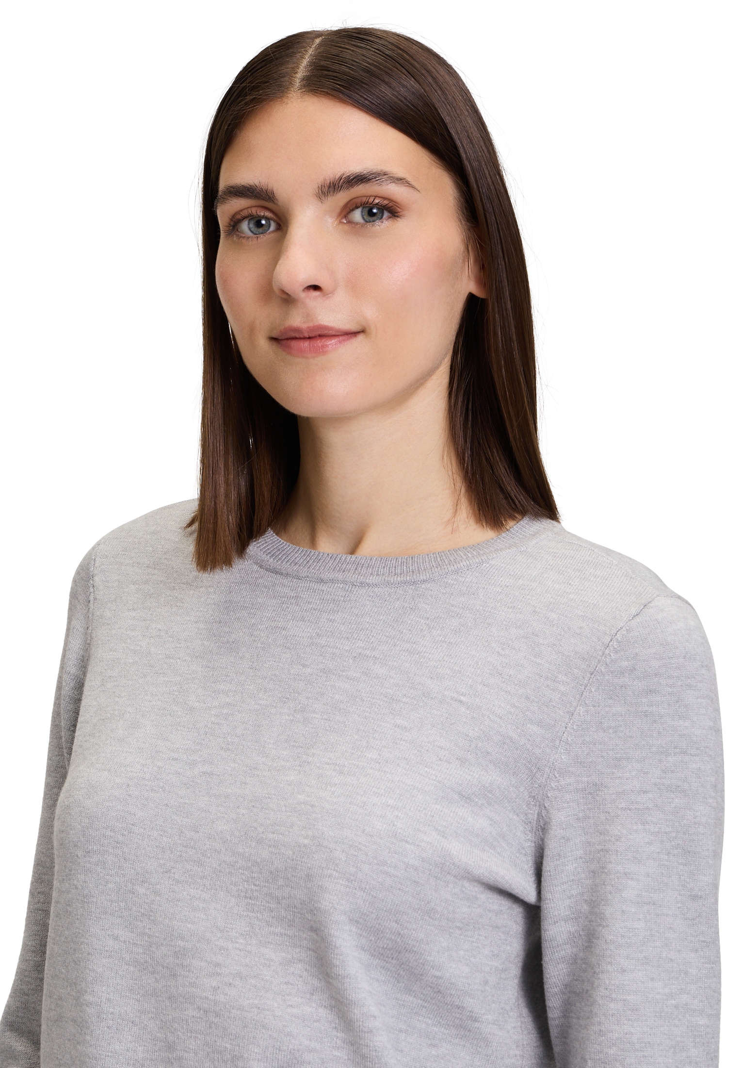 Betty Barclay Strickpullover »Betty Barclay Damen Basic-Strickpullover mit Rundhalsausschnitt«, (1 tlg.), Material