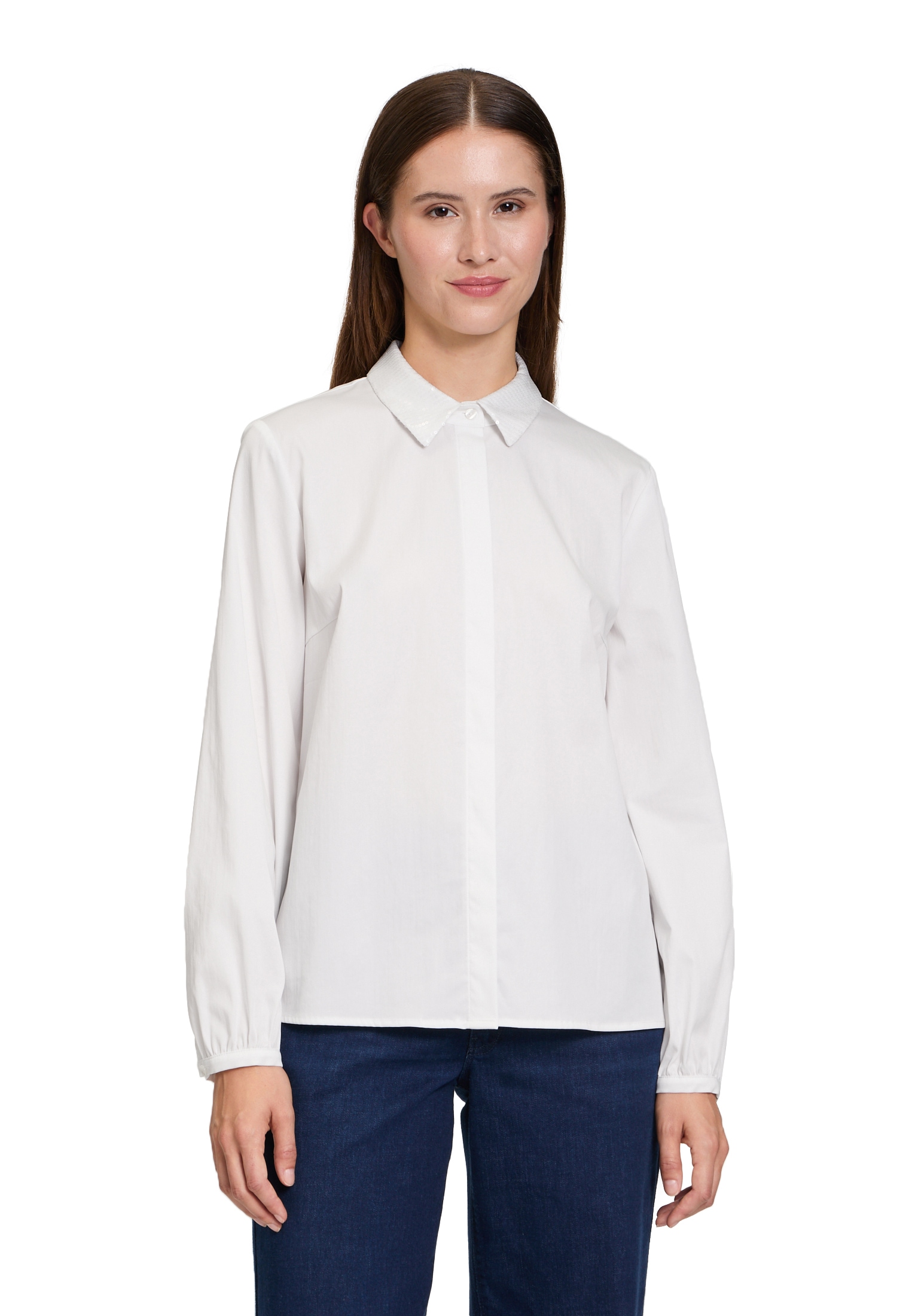 Betty&Co Hemdbluse "Betty & Co Damen Hemdbluse mit Pailletten" günstig online kaufen