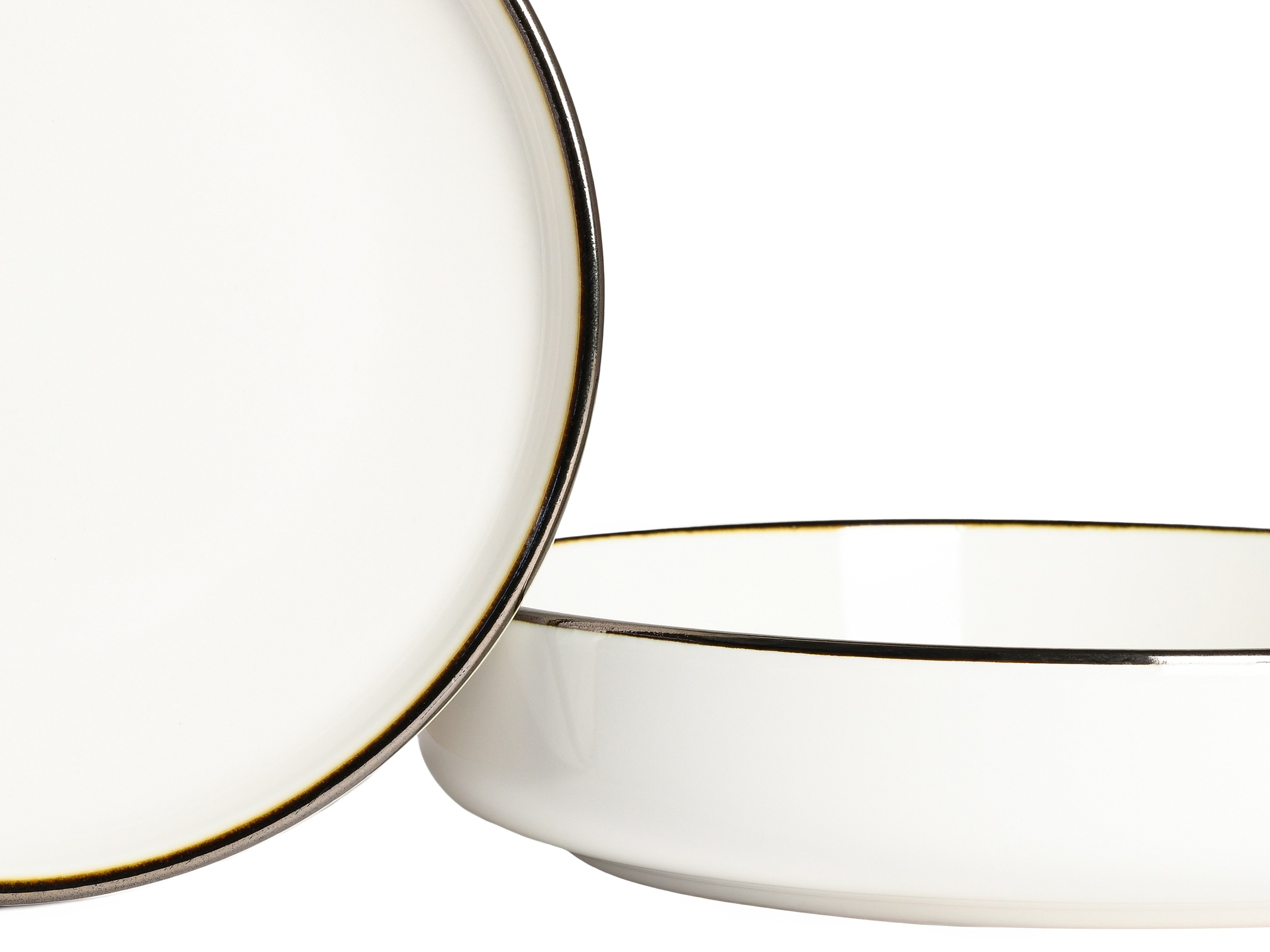 CreaTable Kombiservice »Nordic Festive, Service 16-tlg.« Minimalistisches Design, Dezente goldene Akzente