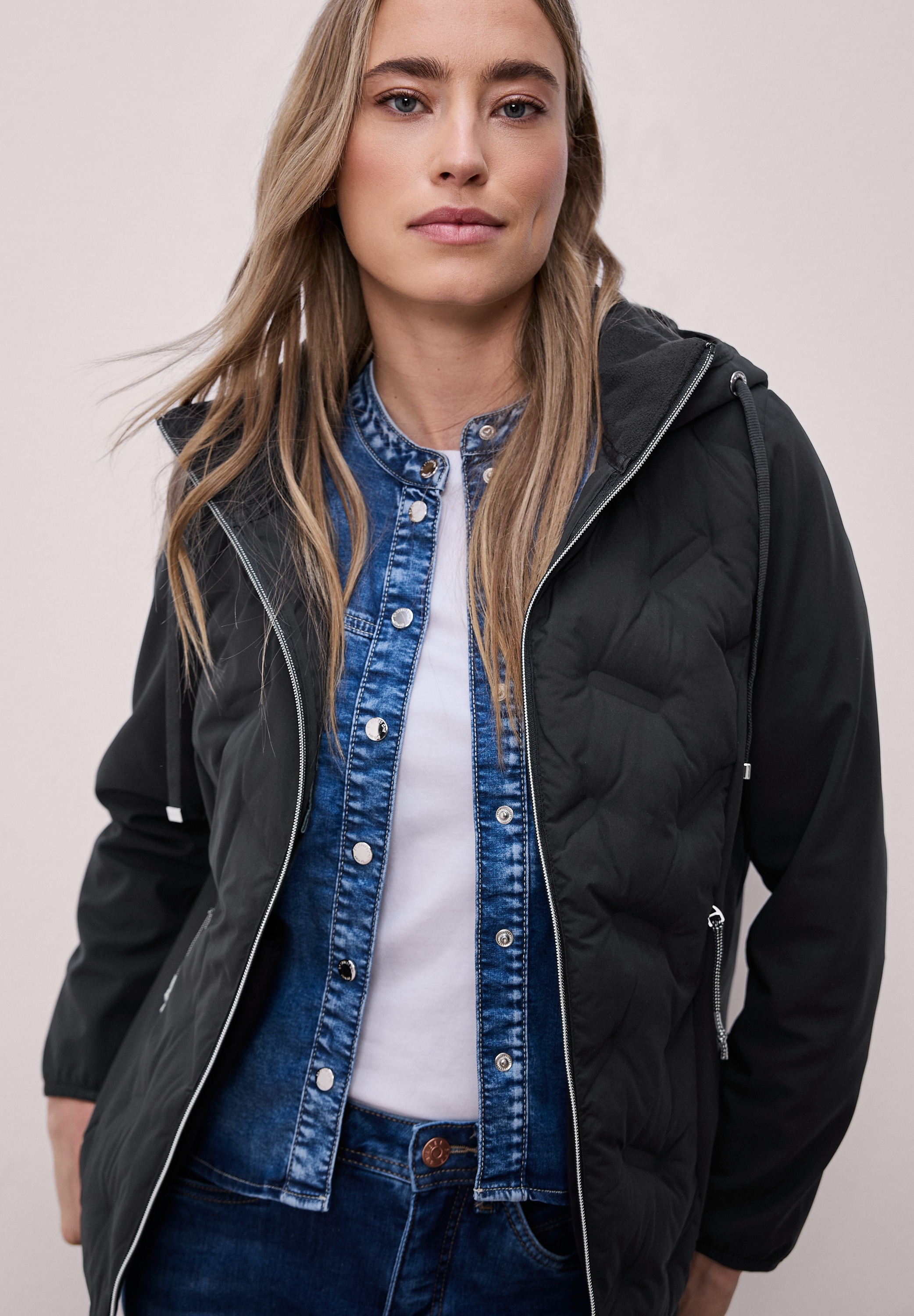 STREET ONE Outdoorjacke mit Kapuze im Hoodie-Style