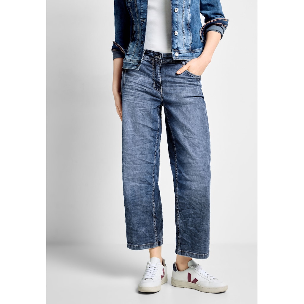 Cecil Loose-fit-Jeans, aus Baumwolle mit Stretchanteil