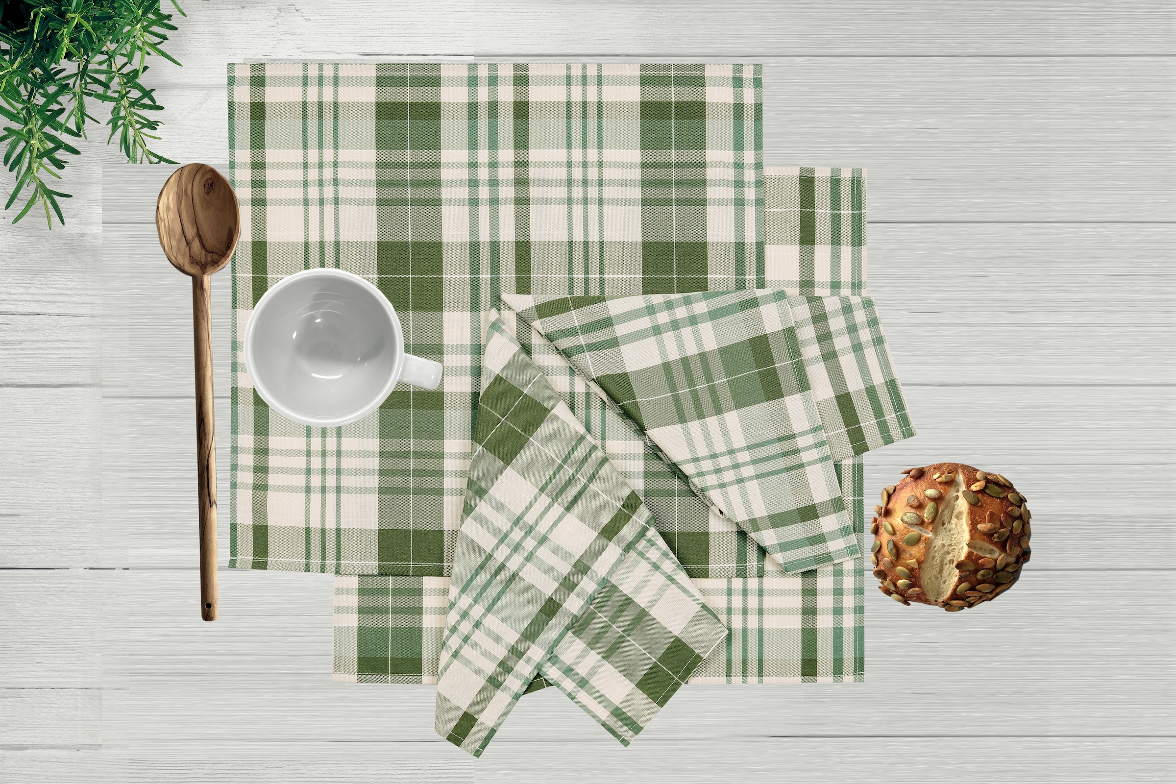 my home Stoffserviette "Candise" Check Muster günstig online kaufen