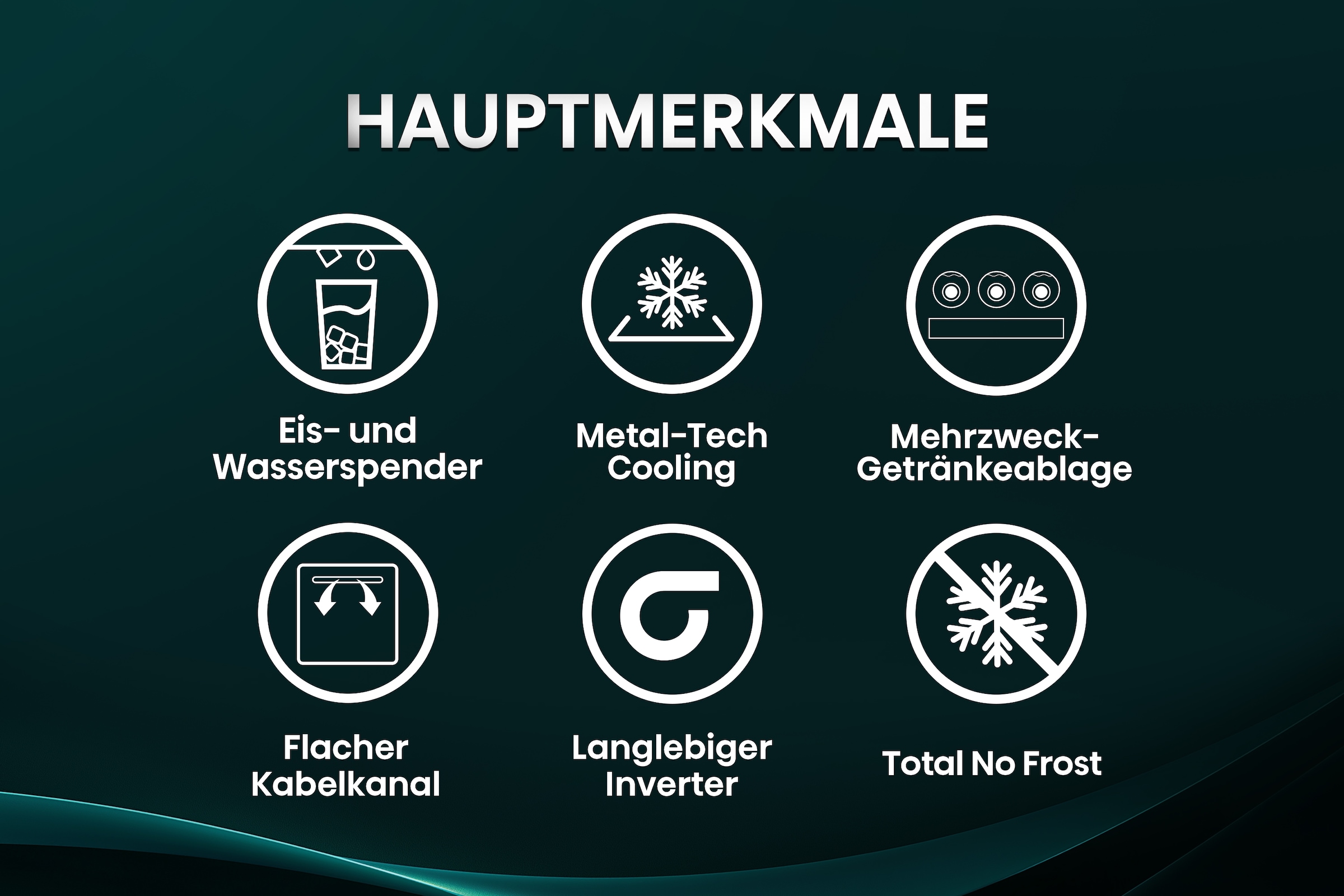 Hisense Side-by-Side »MS91528FC« 178,6 cm hoch 91,1 cm breit mit Wasser-/Eisspender, kein Festwasseranschluss dank Tank