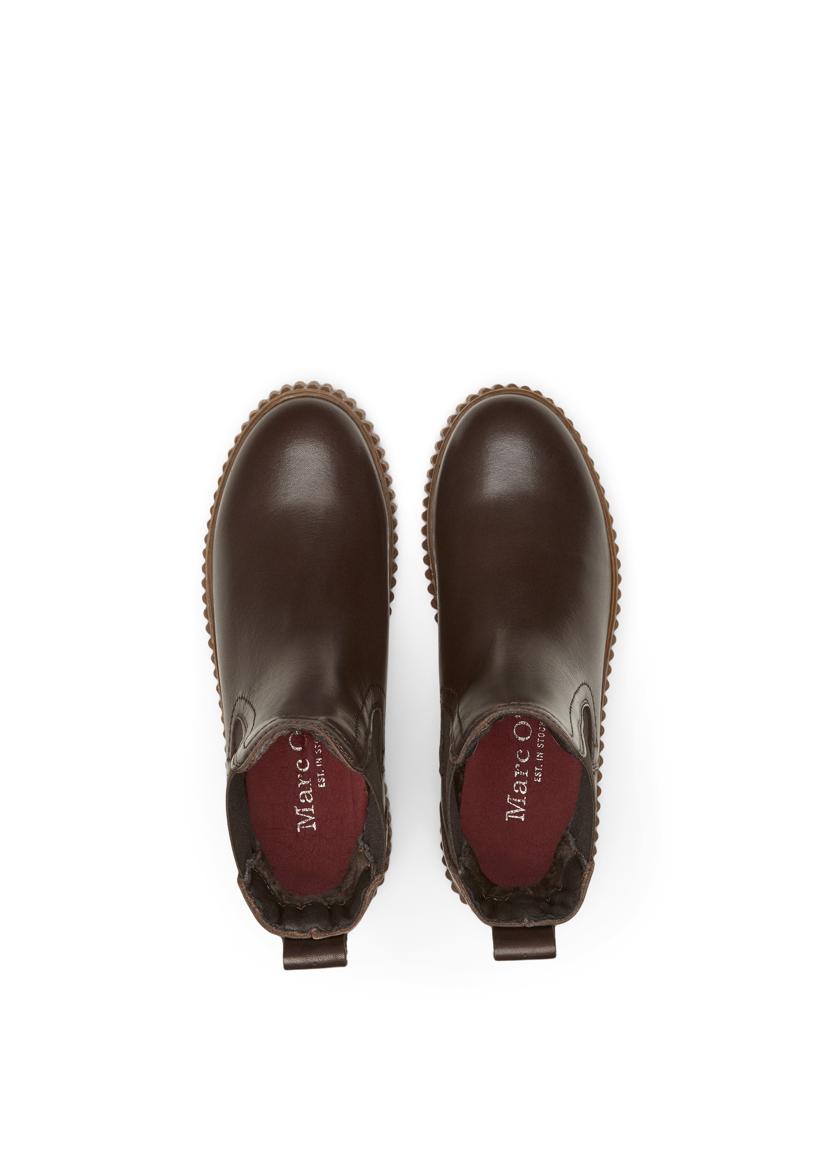 Marc O'Polo Chelseaboots »mit gerillter Plateausohle«