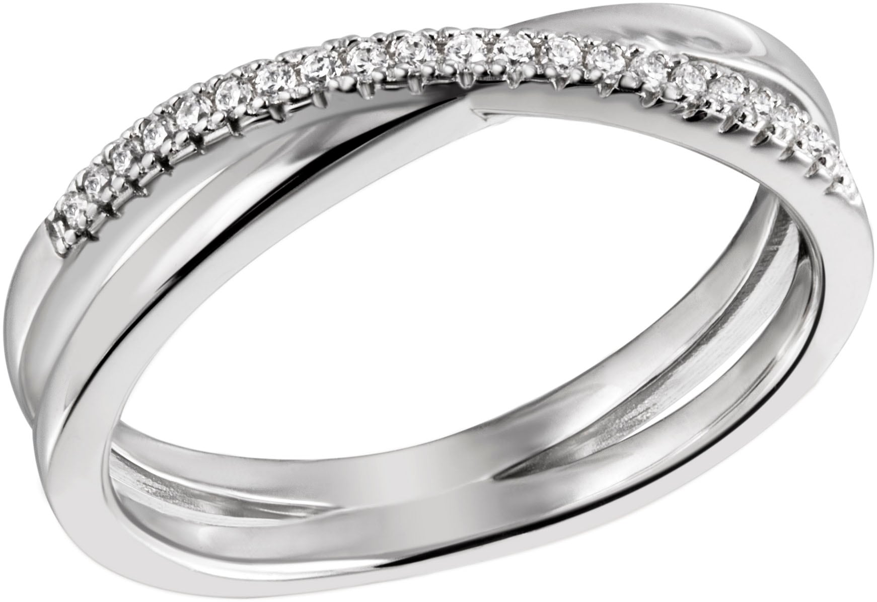 Fingerring »Schmuck Geschenk Silber 925 Damenring Ring«, mit Zirkonia (synth.)