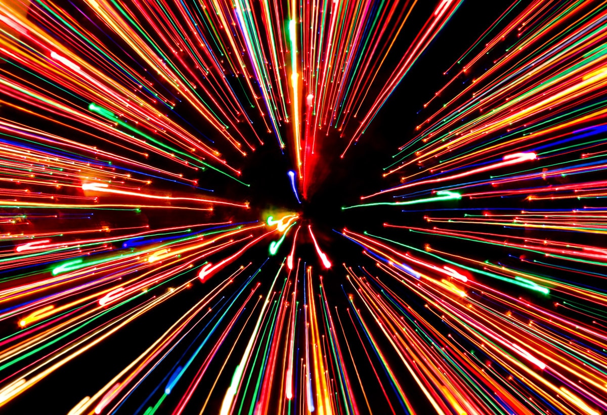 Papermoon "Abstrakte streifende Lichter"