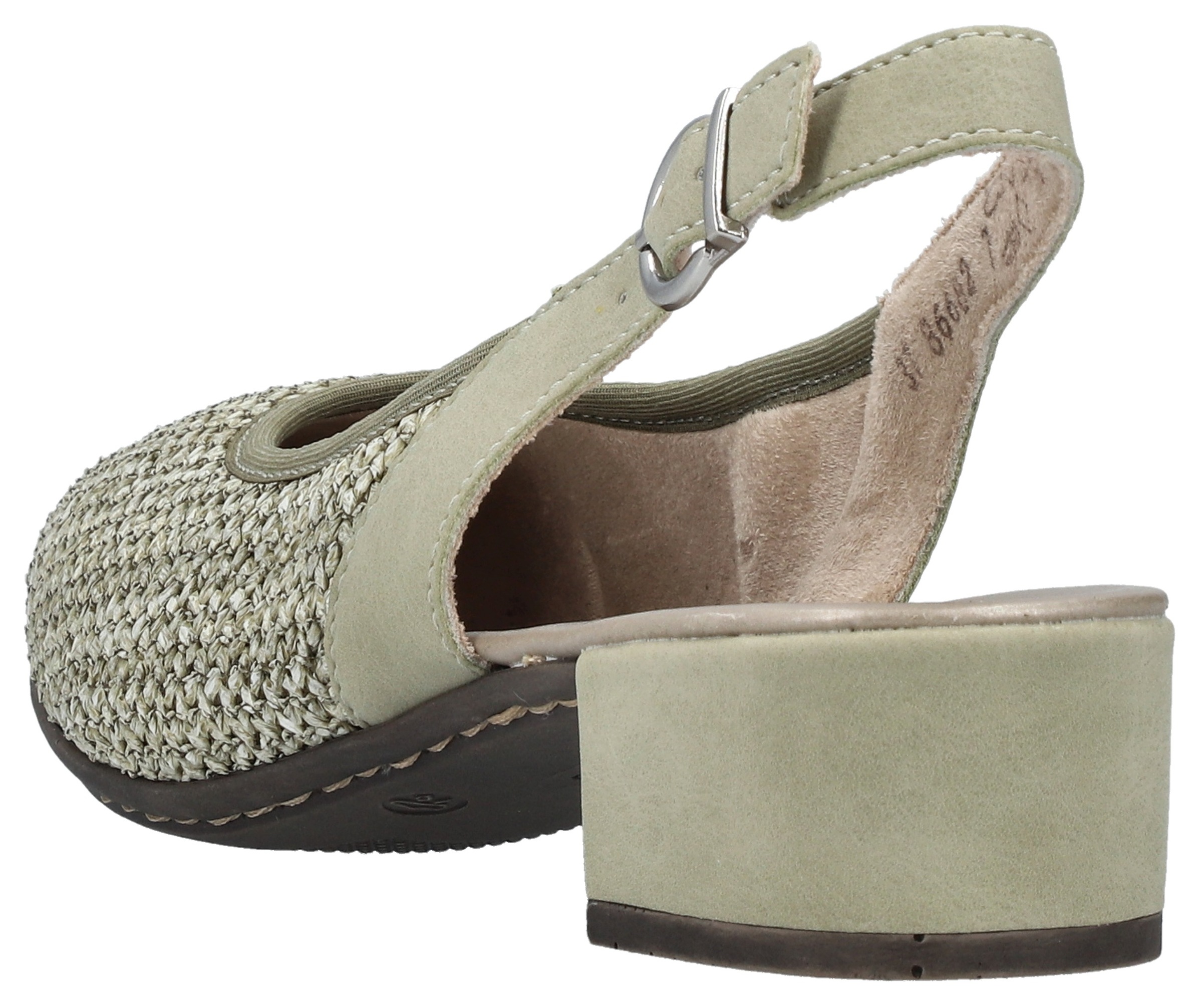 Rieker Slingsandale  Sommerschuh, Festtagsschuh, Blockabsatz, mit Riemchen