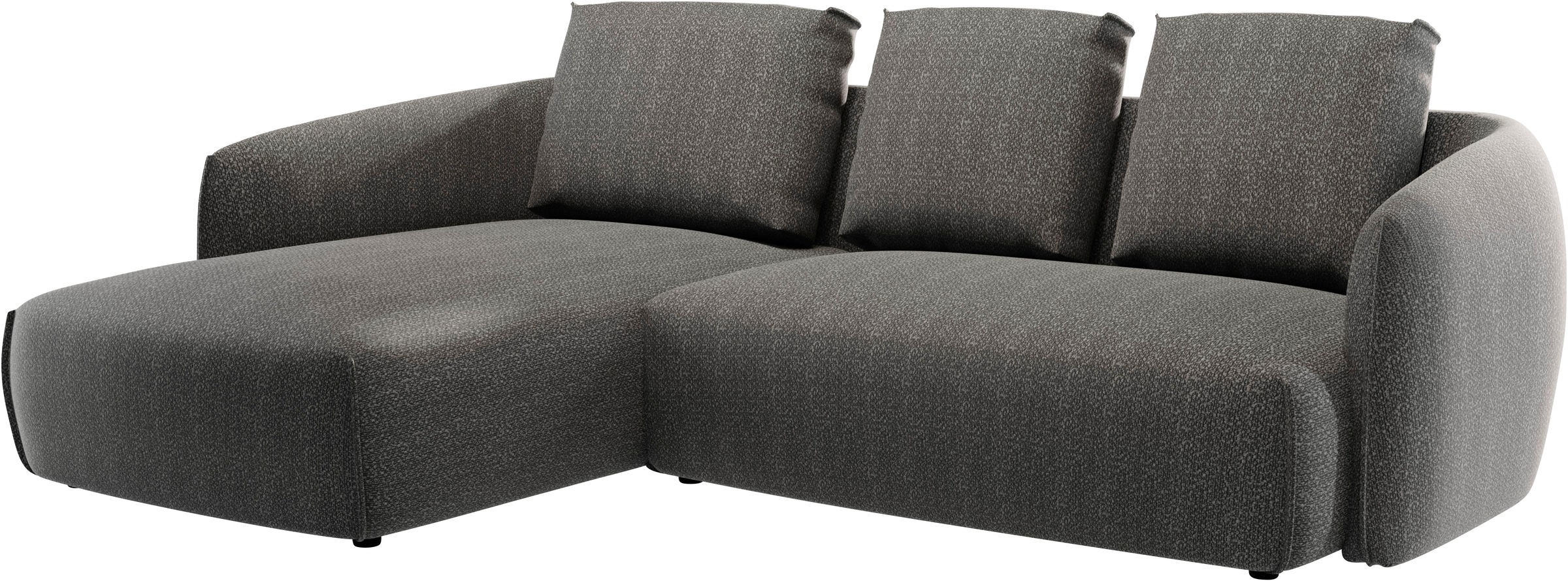 Guido Maria Kretschmer Home&Living Ecksofa »Shawn Designsofa mit elegant geschwungen Armlehnen, L-Form«, bequem, organischer Form, mit hochwertigem Bezug