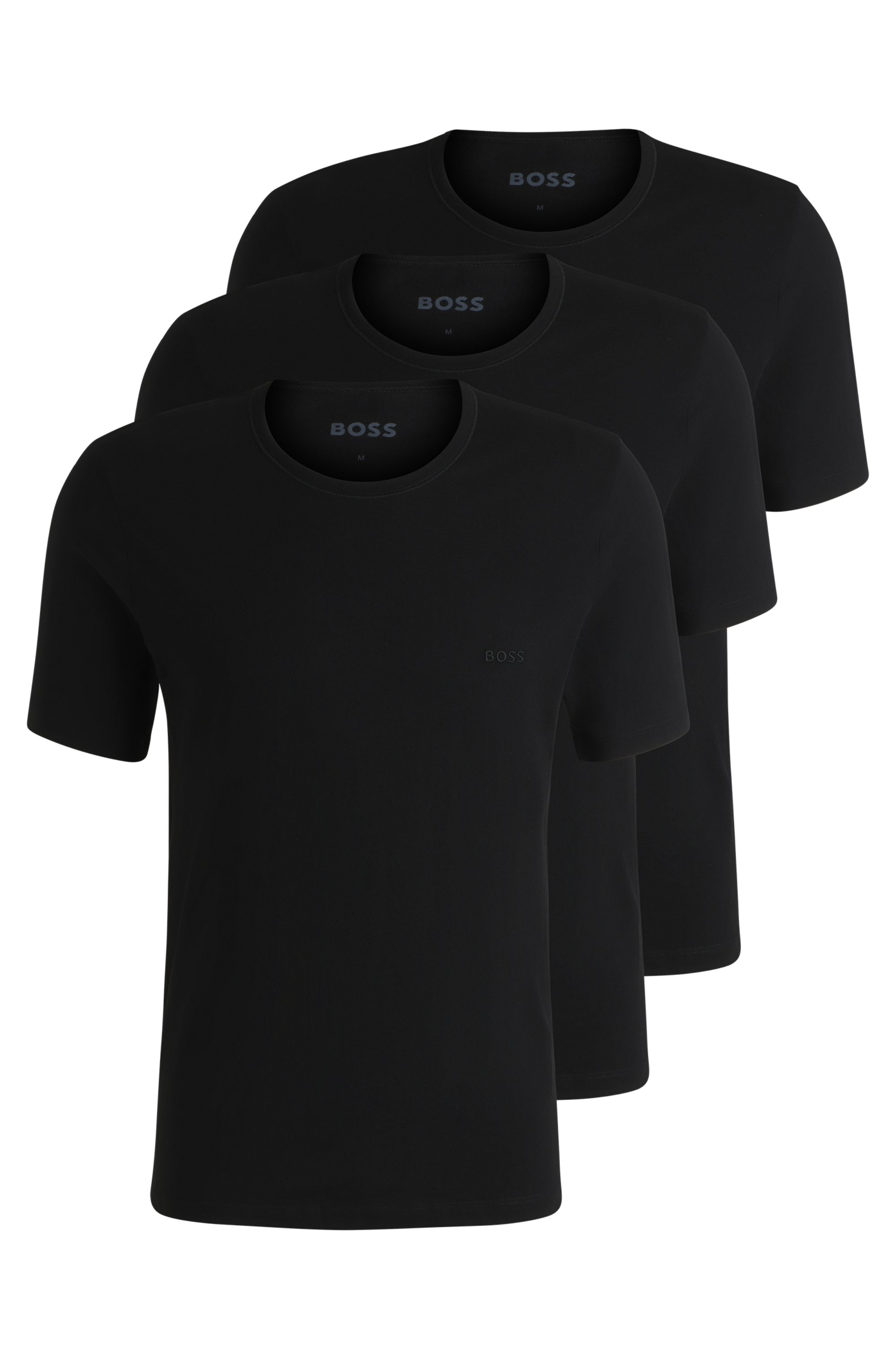 BOSS T-Shirt "Rundhals BOSS ONE", (Packung, 3 tlg., 3er-Pack), mit dezentem günstig online kaufen