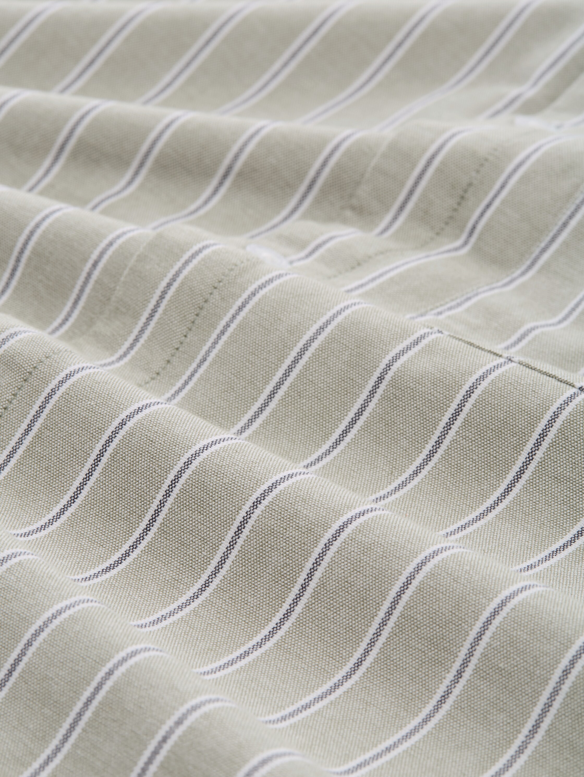 TOM TAILOR Denim Langarmhemd gestreift, mit Button-down-Kragen