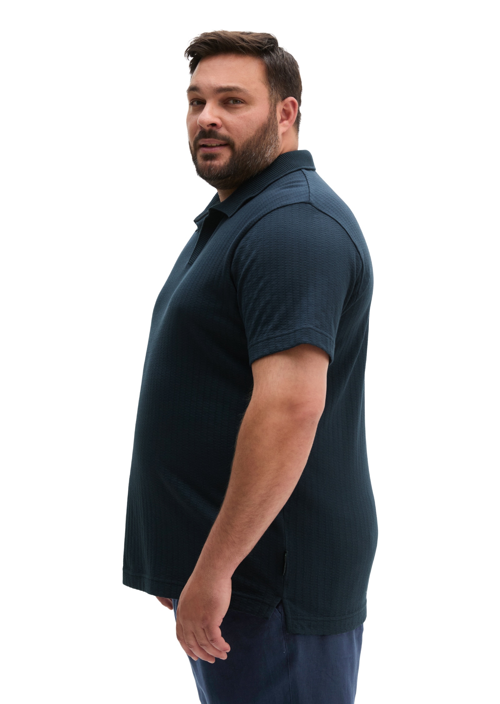Marc O'Polo Poloshirt »aus schwerem Ripp-Jersey«