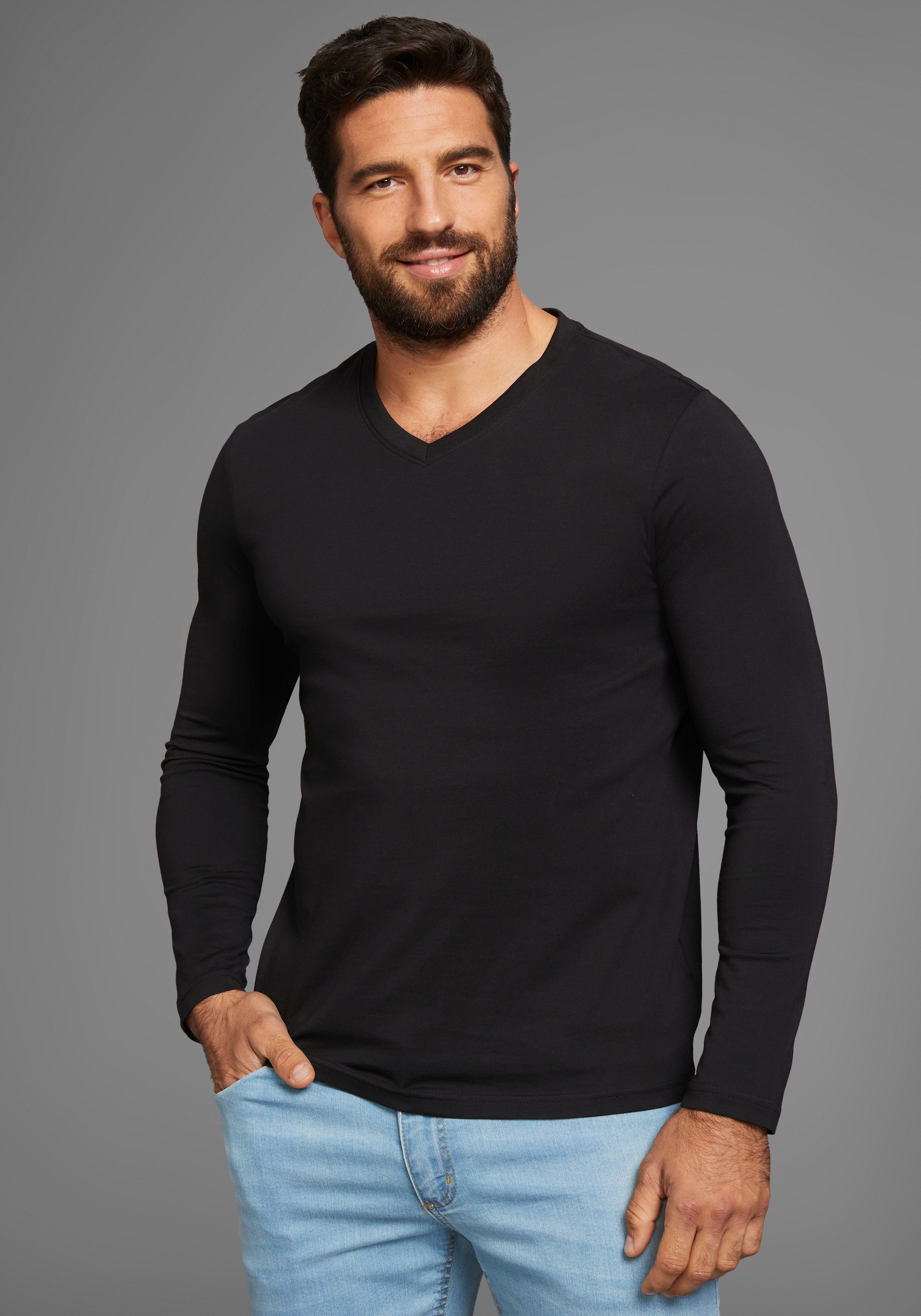 Man's World Langarmshirt, auch zum Unterziehen