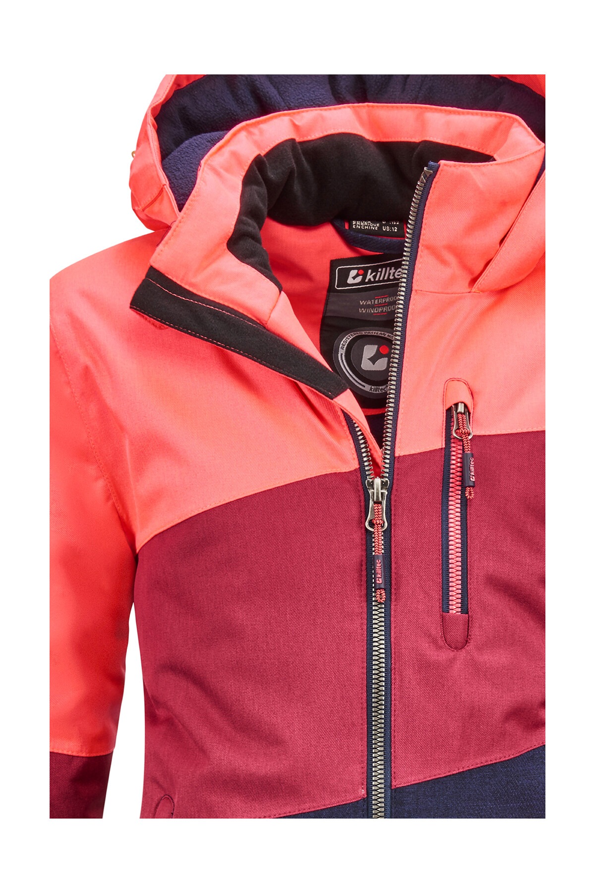 Thumbnail - Killtec Outdoorjacke "Lynge GRLS JCKT B", Wasserdichte Winterjacke mit Kapuze, Fleece, verstellbaren Ärmeln