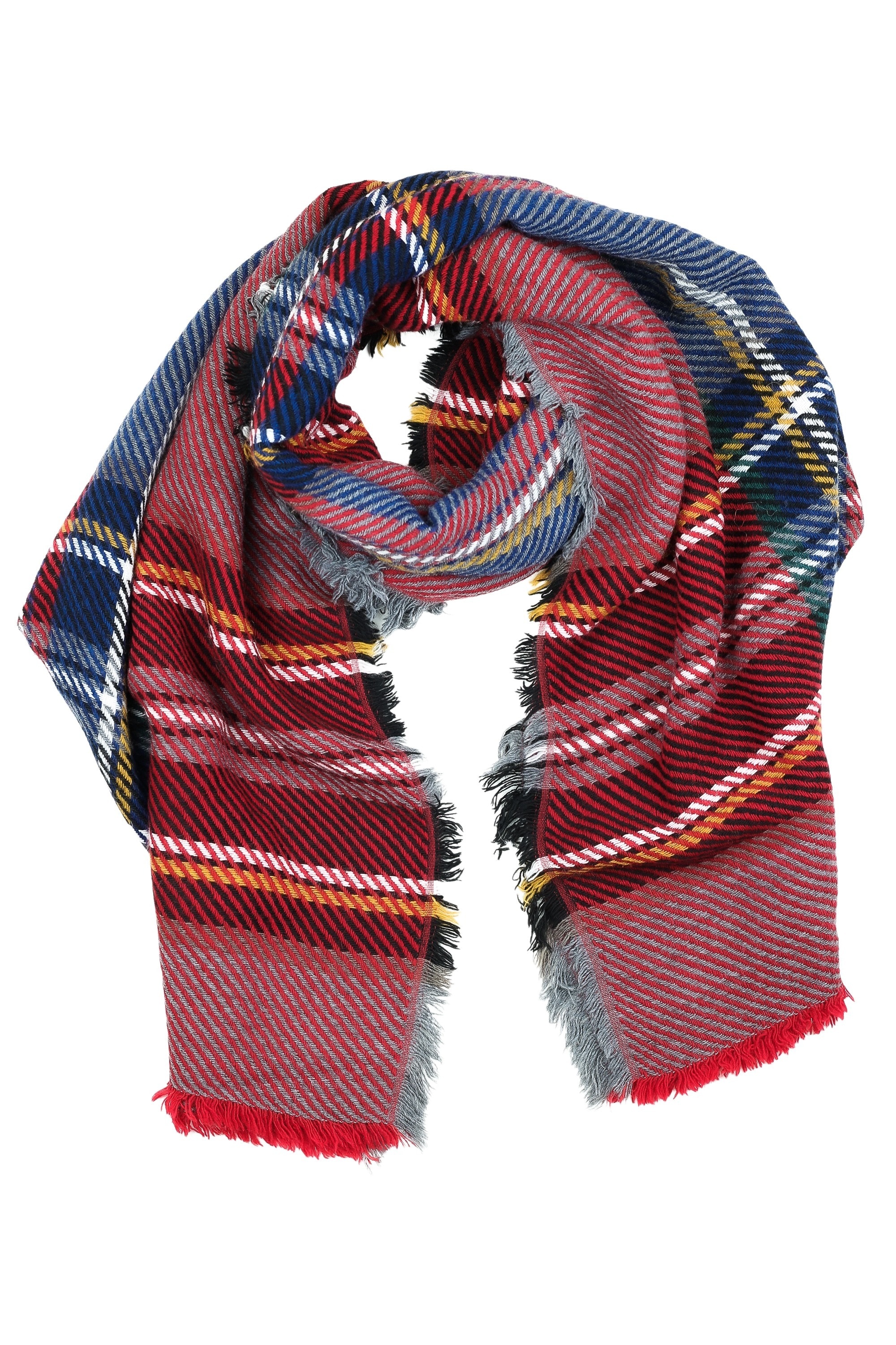COLLEZIONE ALESSANDRO Wollschal "Karo" 1 Stk. tlg. gestreift, Made in Italy günstig online kaufen