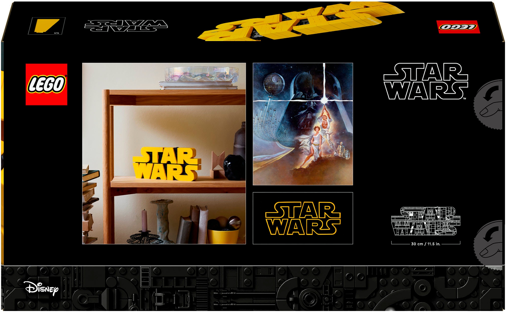 LEGO® Konstruktionsspielsteine »Star Wars Logo aus LEGO Steinen (75407), LEGO Star Wars ™«, (700 St.), Made in Europe