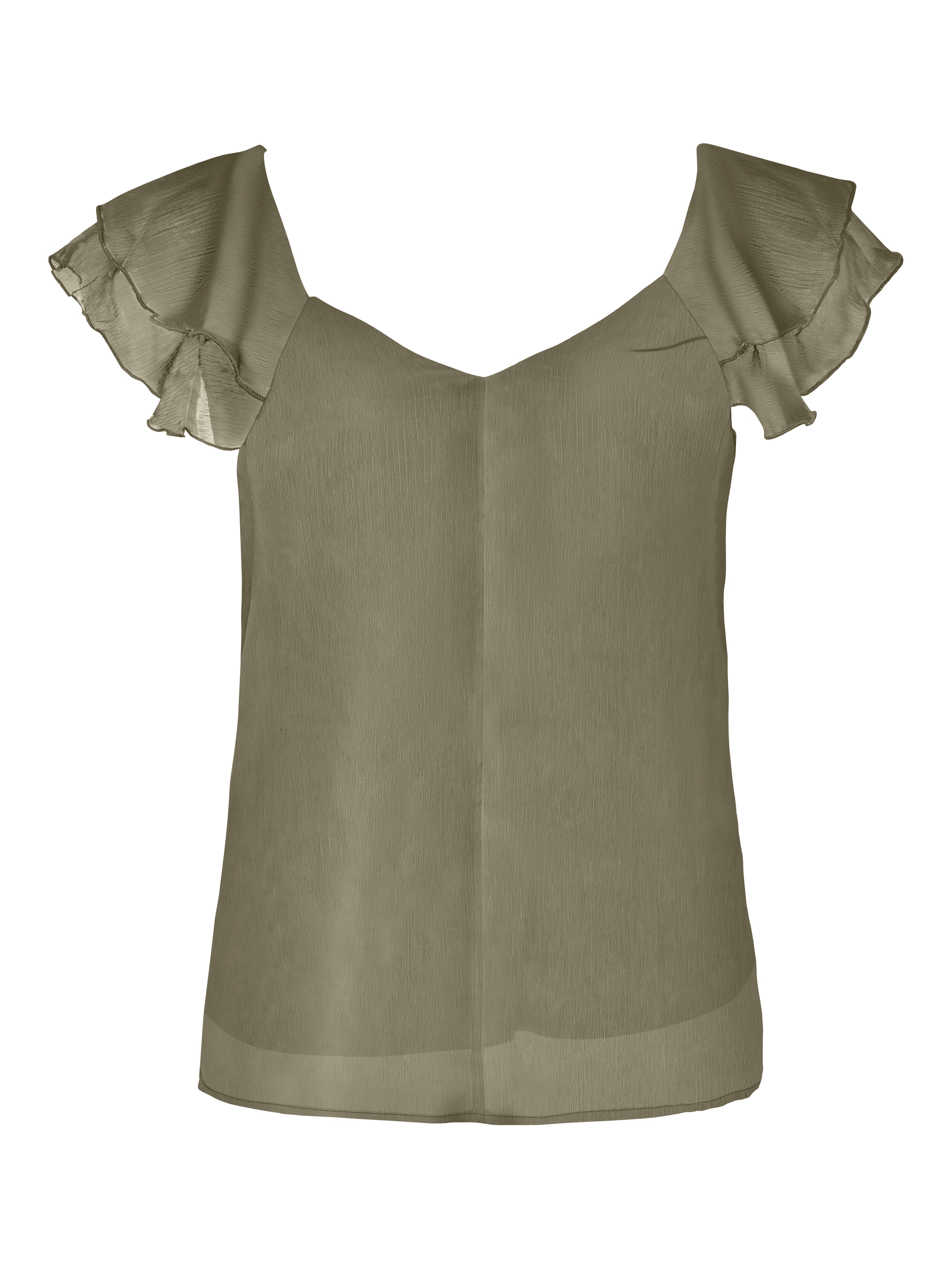 ONLY Blusenshirt »ONLASTA LIFE CAPSLEEVE V-NECK TOP PTM«
