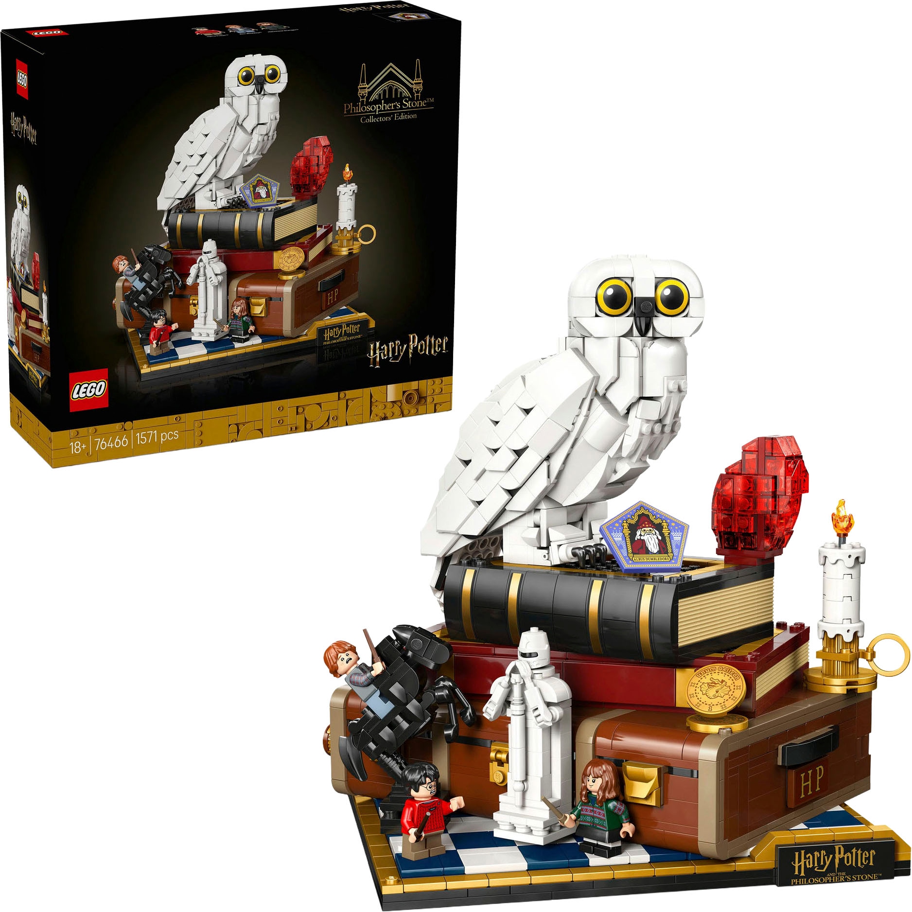 LEGO Konstruktionsspielsteine "Stein der Weisen – Sammleredition (76466), LEGO Harry Potter ", bunt, Kunststoff, Spielbausteine