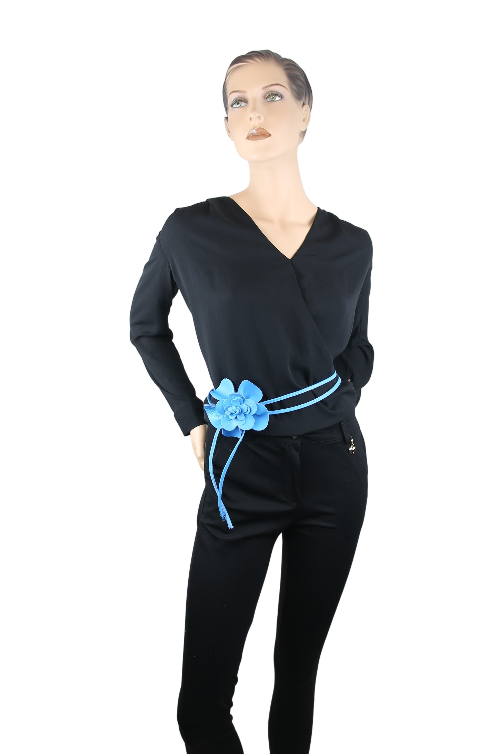 COLLEZIONE ALESSANDRO Taillengürtel "Blüte", Lederband mit echt Leder Blüte günstig online kaufen