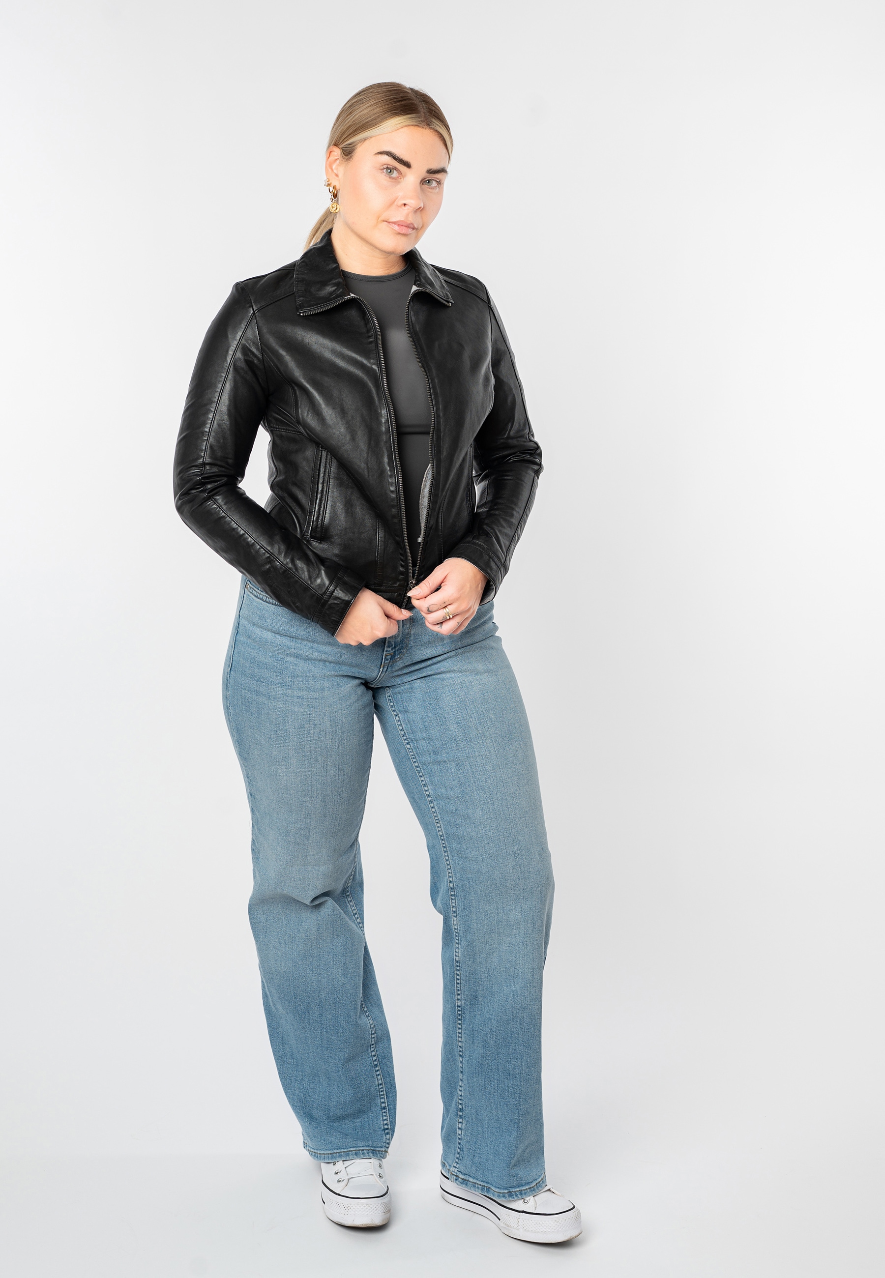 Mauritius Lederjacke »MWKaroh« mit Umlegekragen