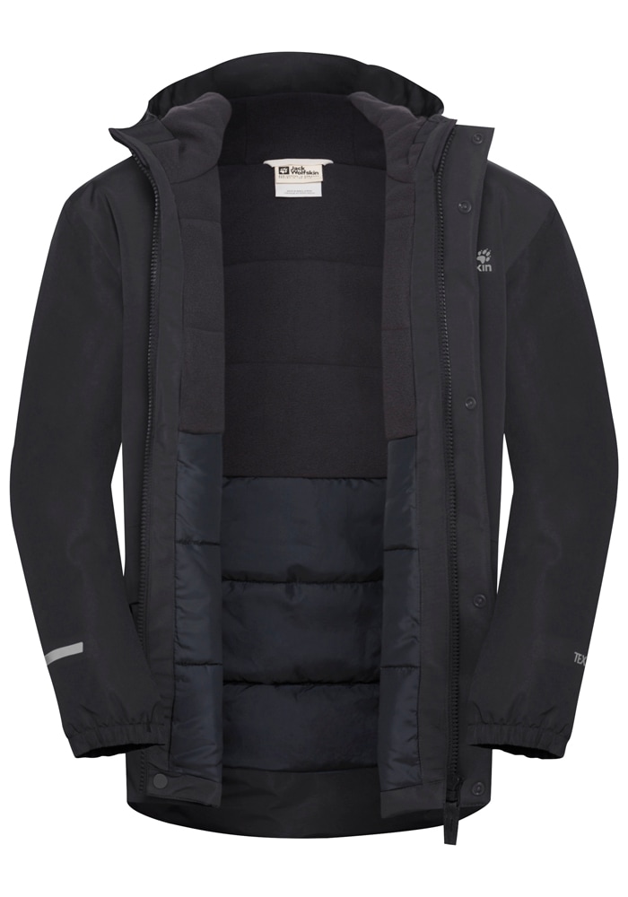 Jack Wolfskin Outdoorjacke »CANVEY JKT KIDS«, mit Kapuze