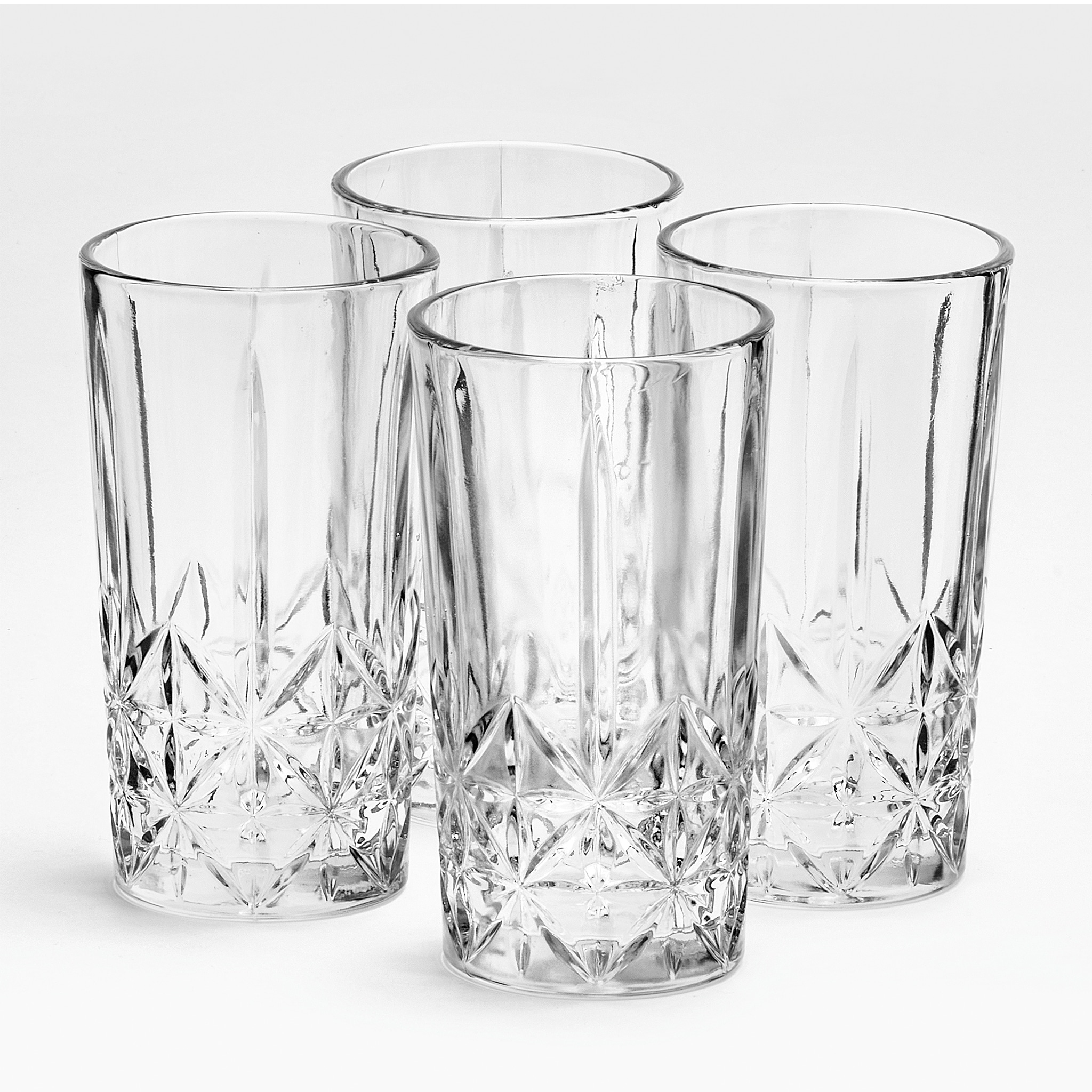 van Well Longdrinkglas "Longdrinkgläser 260 ml Marc, 4 Stück" Kristalloptik, spülmaschinengeeignet