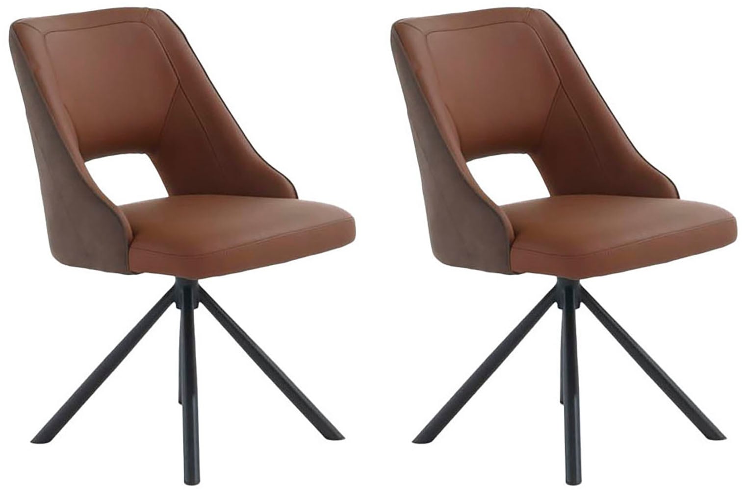 Jockenhöfer Gruppe Drehstuhl "Milo (Set, 2 St.)" (Set) 2 Stk. Leder Echtled günstig online kaufen