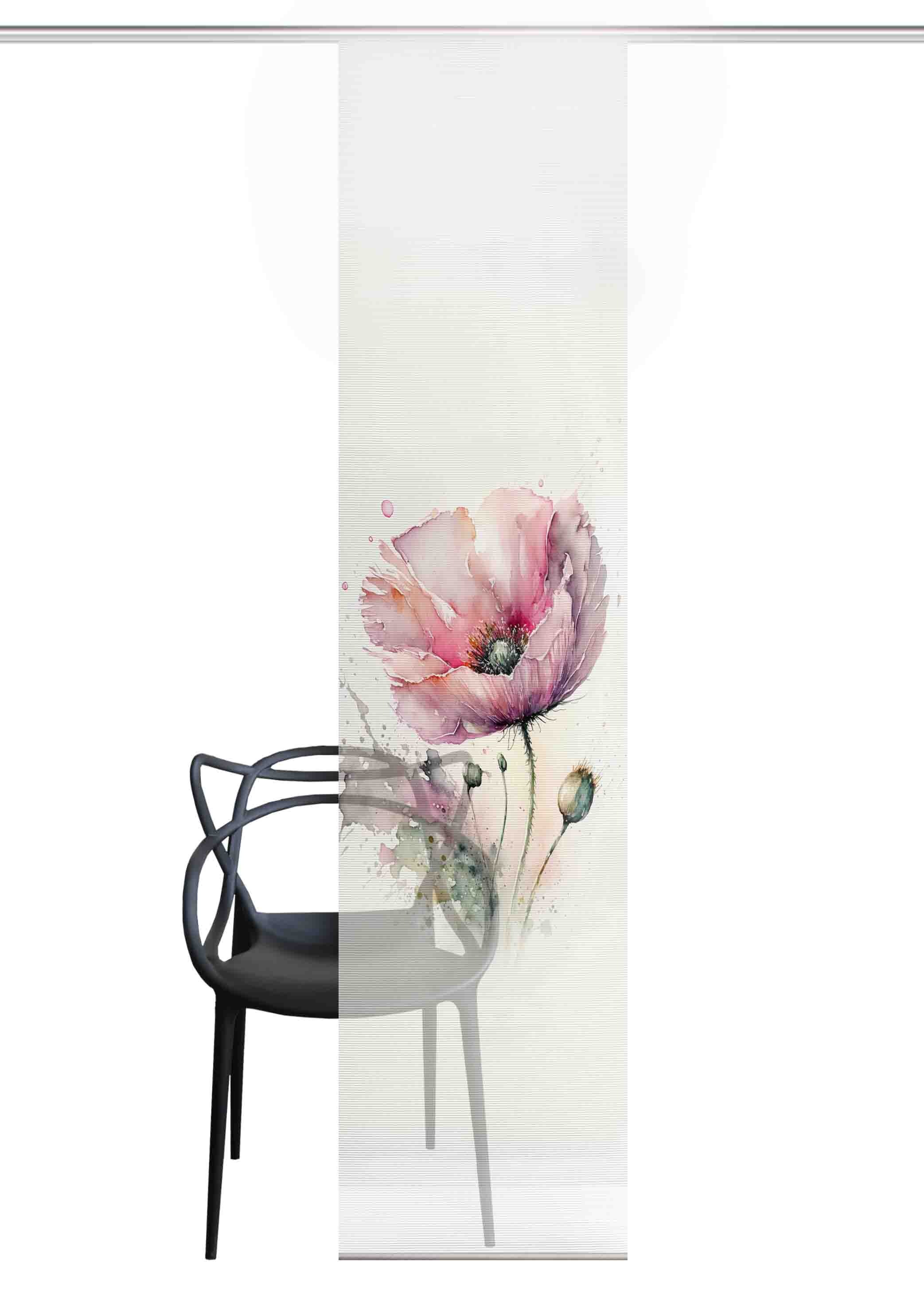 Thumbnail - HOME in green Schiebegardine "MELIORA" Paneelwagen 1 Stk. tlg. Bambusoptik, recycelt, Digitaldruck