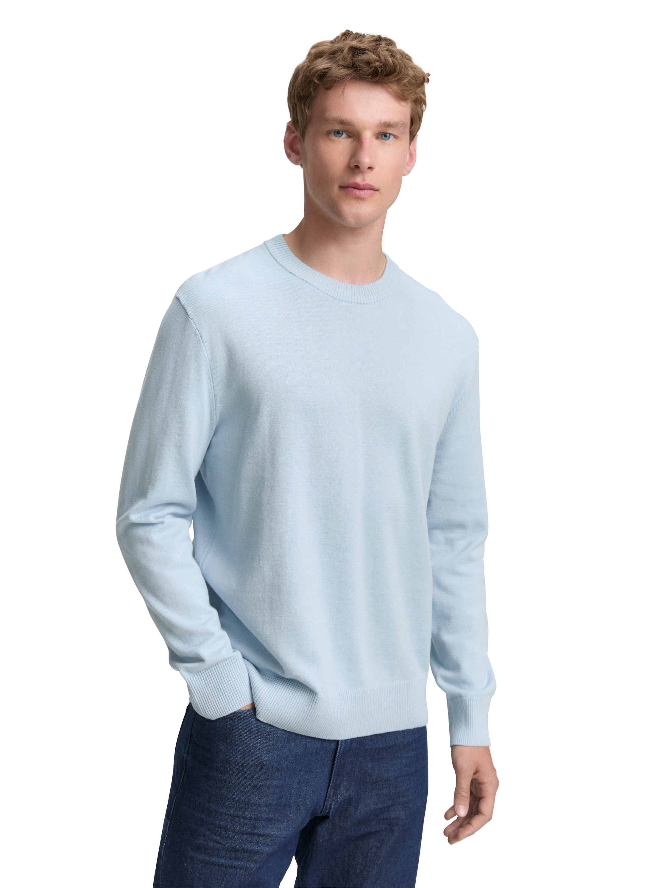 TOM TAILOR Denim Strickpullover, in melierter Optik günstig online kaufen