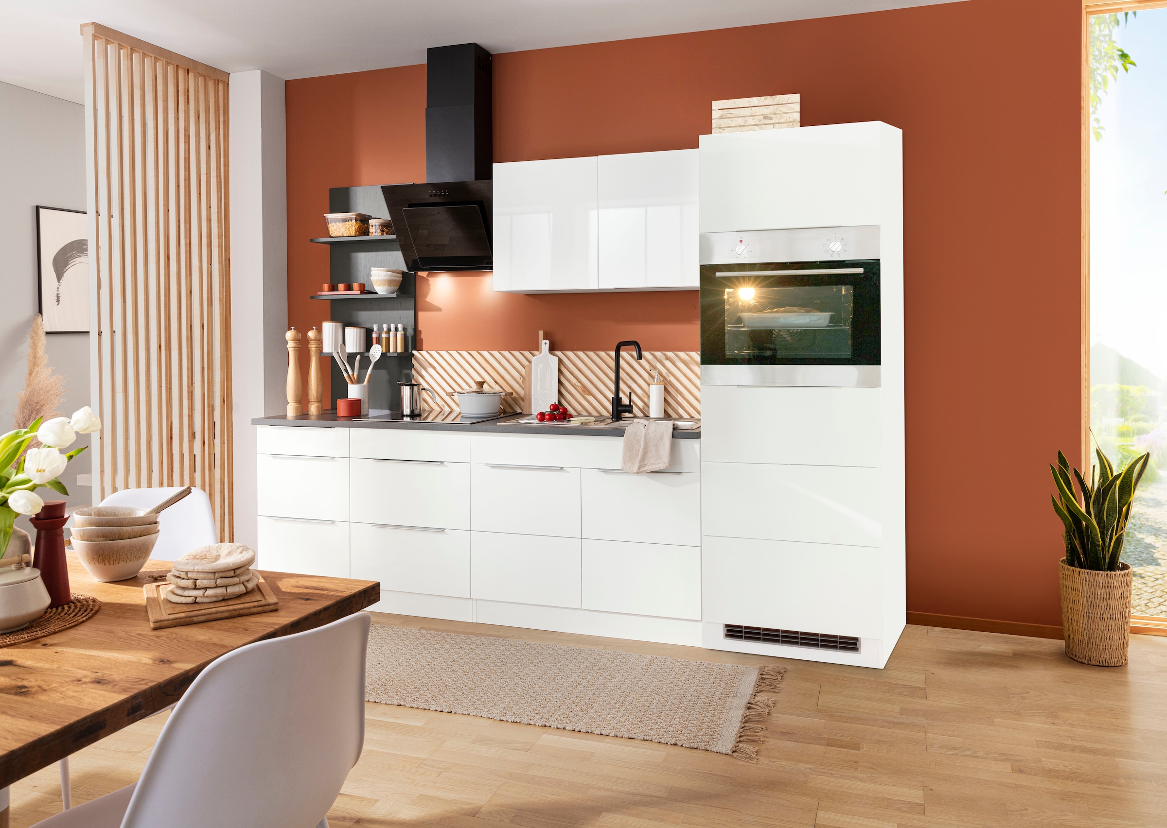 HELD MÖBEL Küchenzeile »Brindisi«, mit | 270 E-Geräten, BAUR cm kaufen Breite