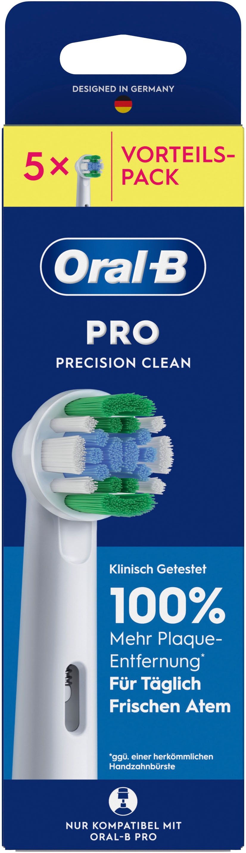 Oral-B Aufsteckbürsten »Pro Precision Clean« Zahnreinigung mit innovativen X-förmigen Borsten