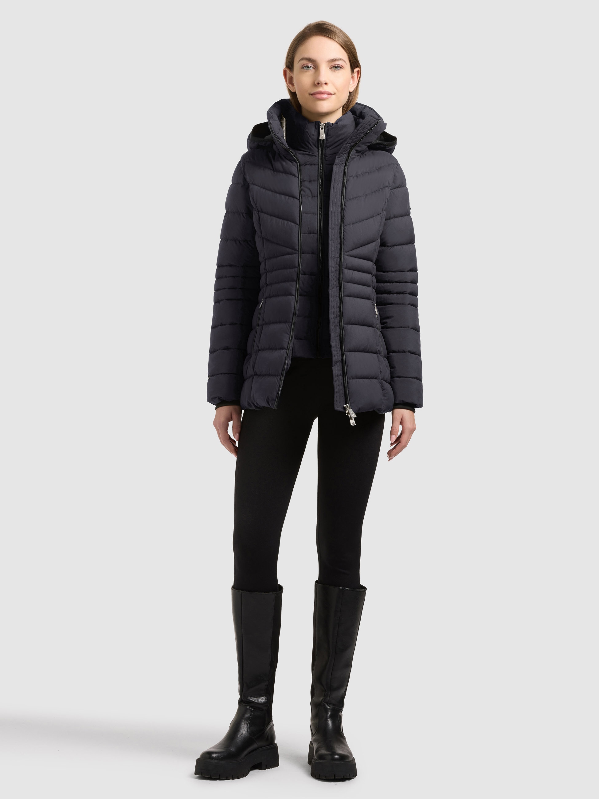 khujo Steppjacke »DALETT - 2IN1« mit Kapuze